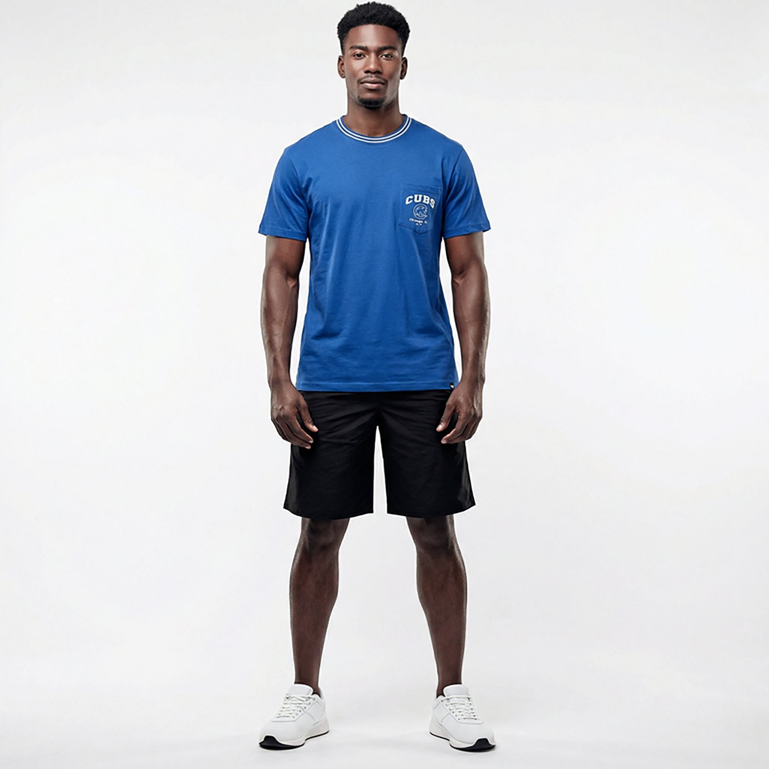 '47 Men's Chicago Cubs Top Line Stewart Short Sleeve T-shirt