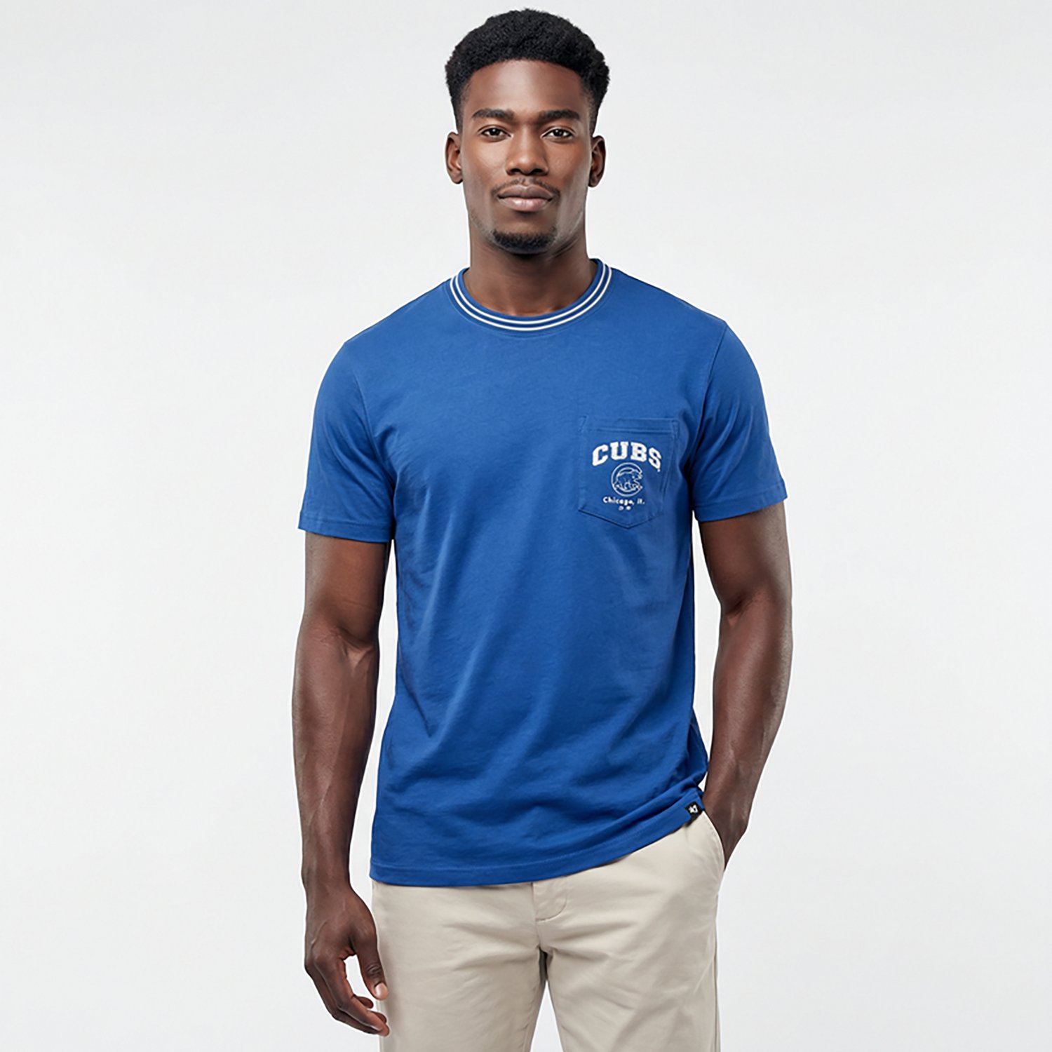 '47 Men's Chicago Cubs Top Line Stewart Short Sleeve T-shirt - view number 2