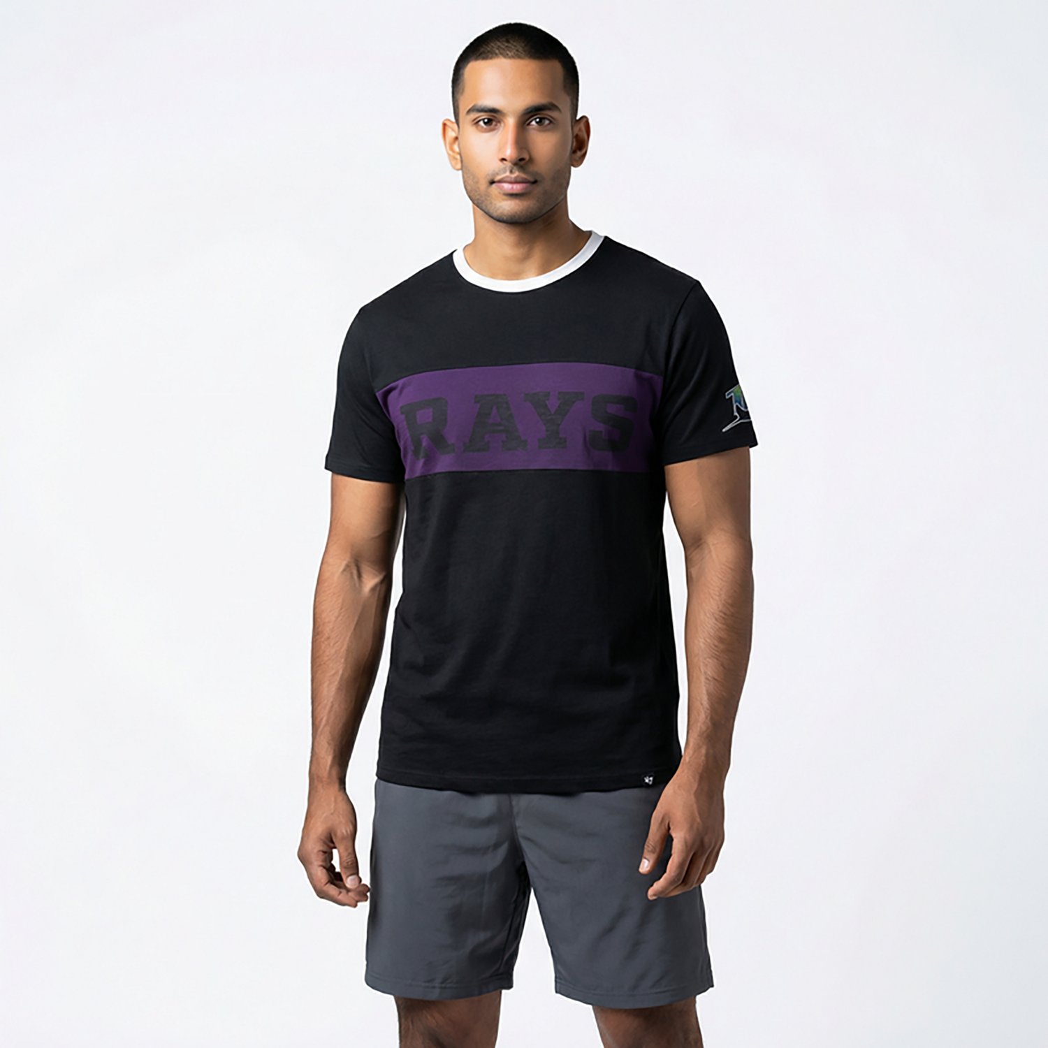 '47 Men's Tampa Bay Rays Vintage Double Header Closer Parker T-shirt - view number 2