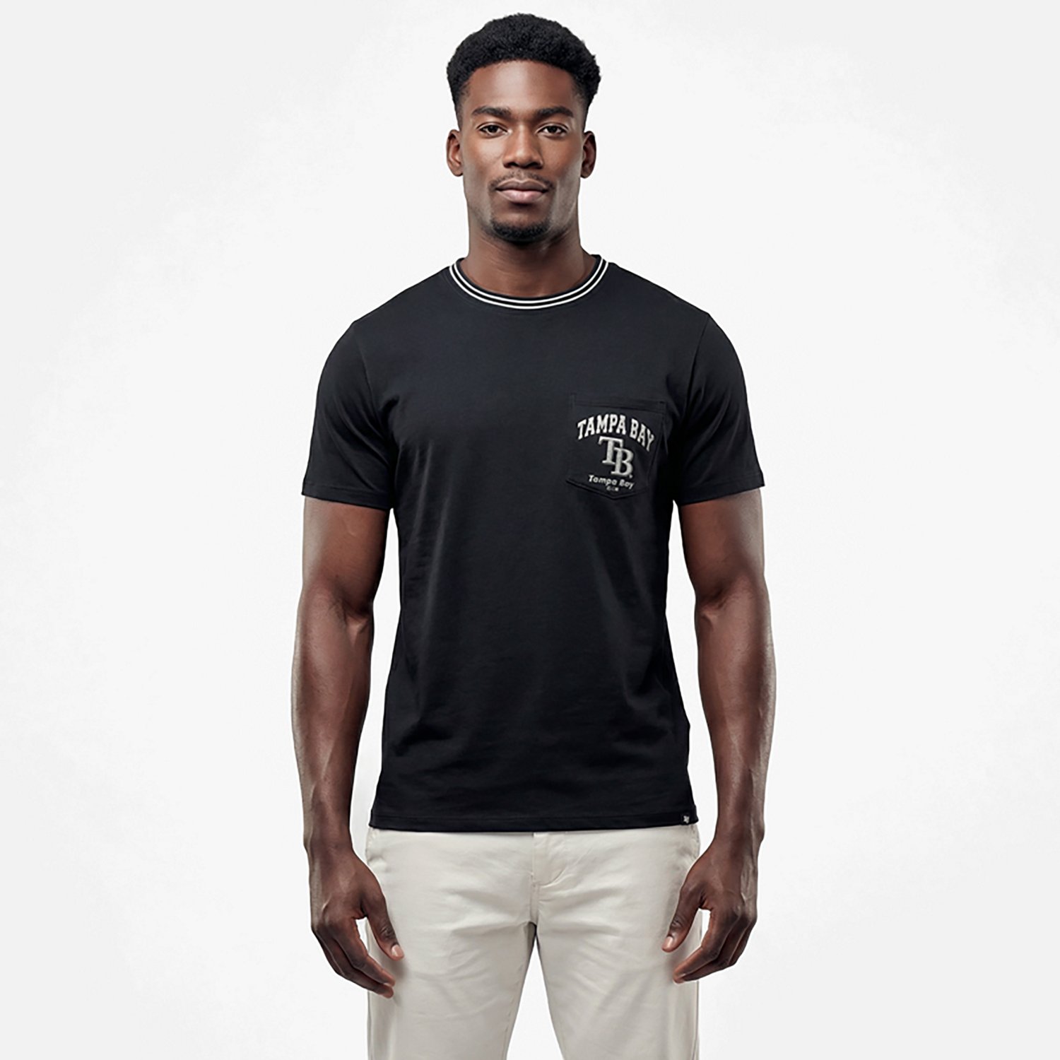 '47 Men's Tampa Bay Rays Top Line Stewart Short Sleeve T-shirt