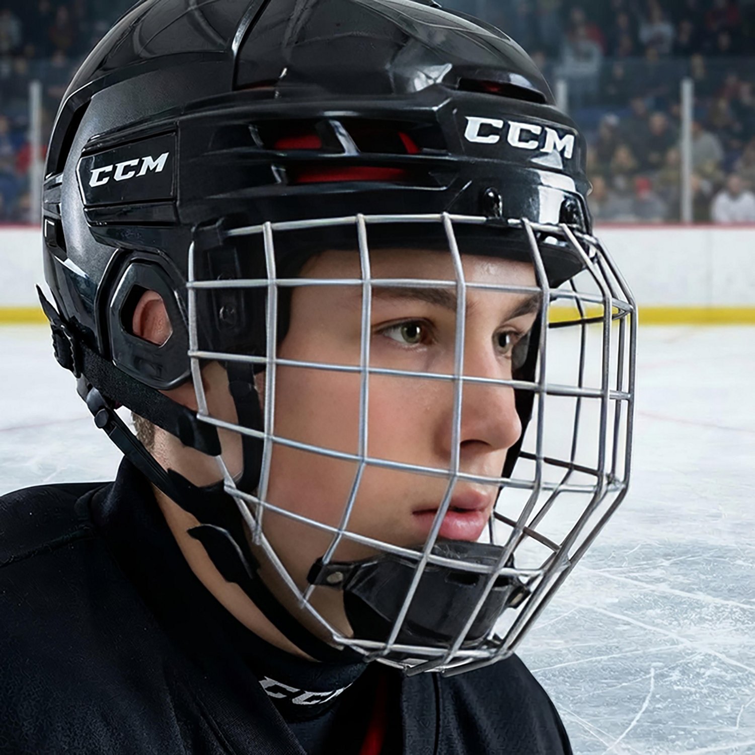 CCM Junior Tacks 70 Combo Hockey Helmet  - view number 2