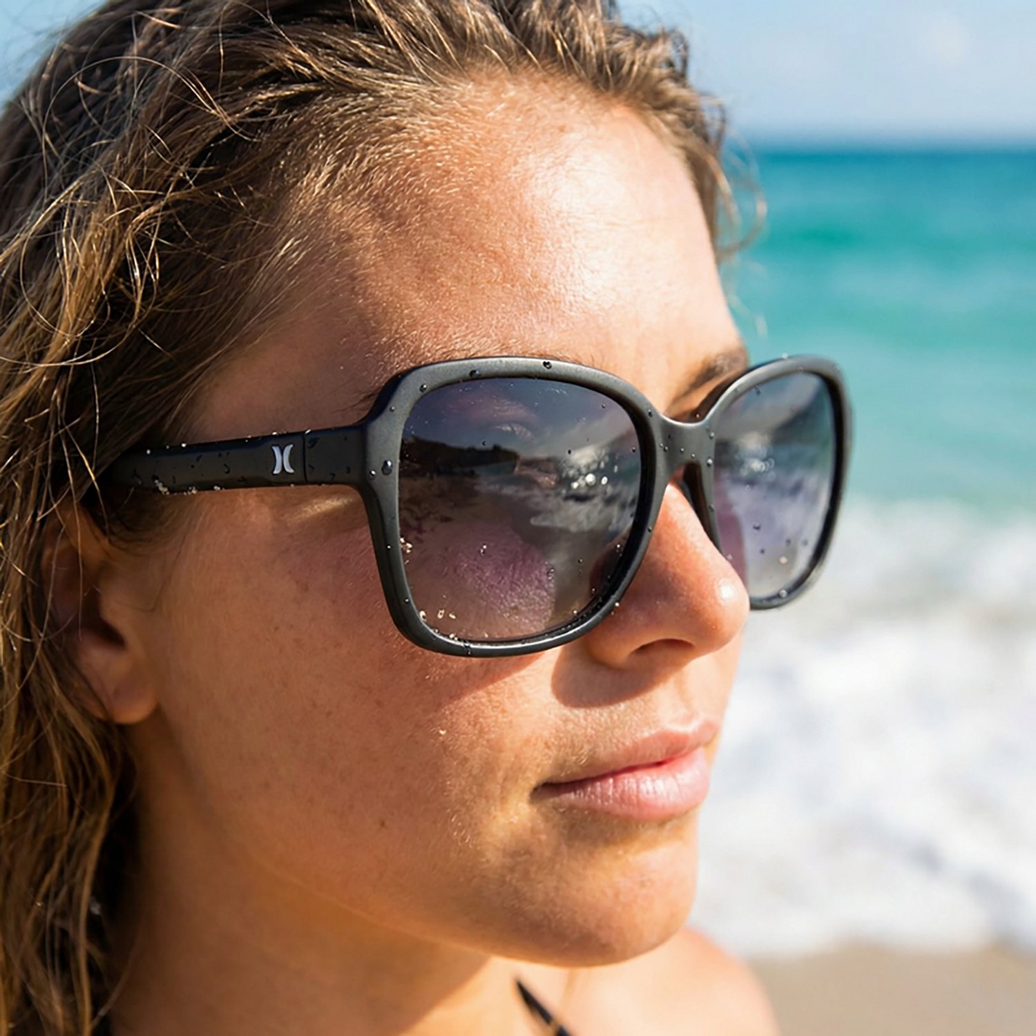 Hurley Women's Monaco Rubberized Polarized Floating Frame Sunglasses - view number 2