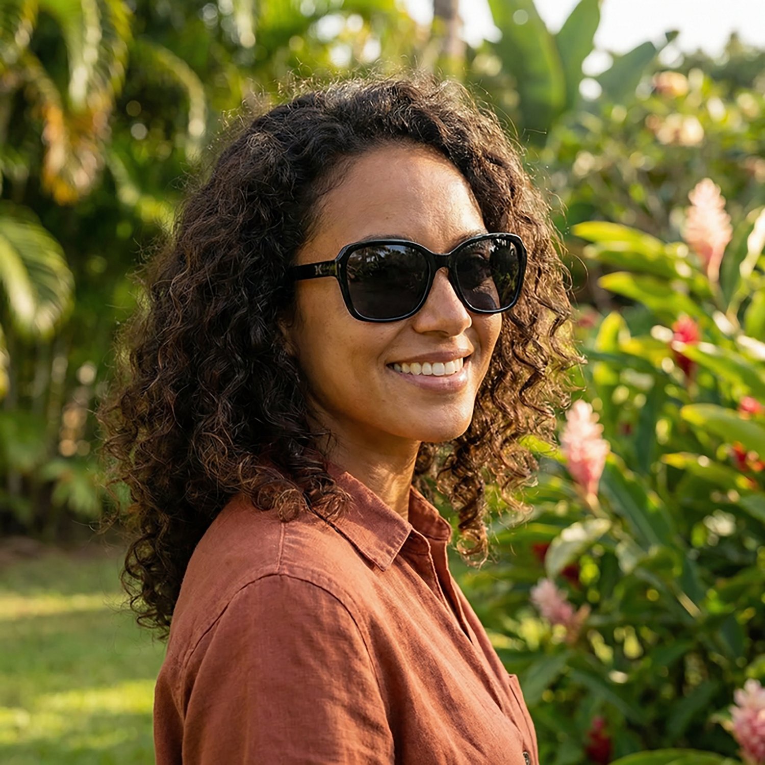 Hurley Women's Monaco Rubberized Polarized Floating Frame Sunglasses - view number 3