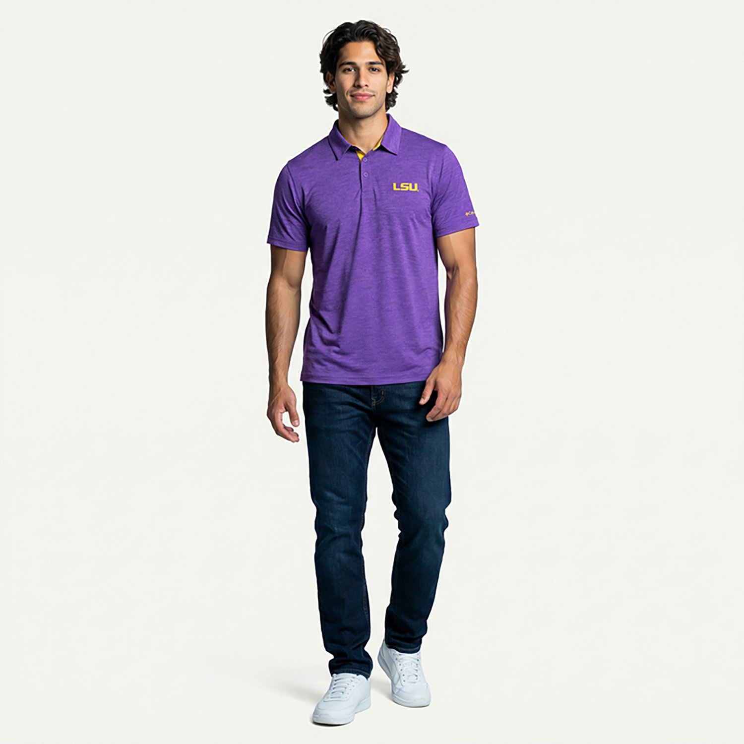 Columbia Sportswear Men's Louisiana State University Tech Trail Polo - view number 5