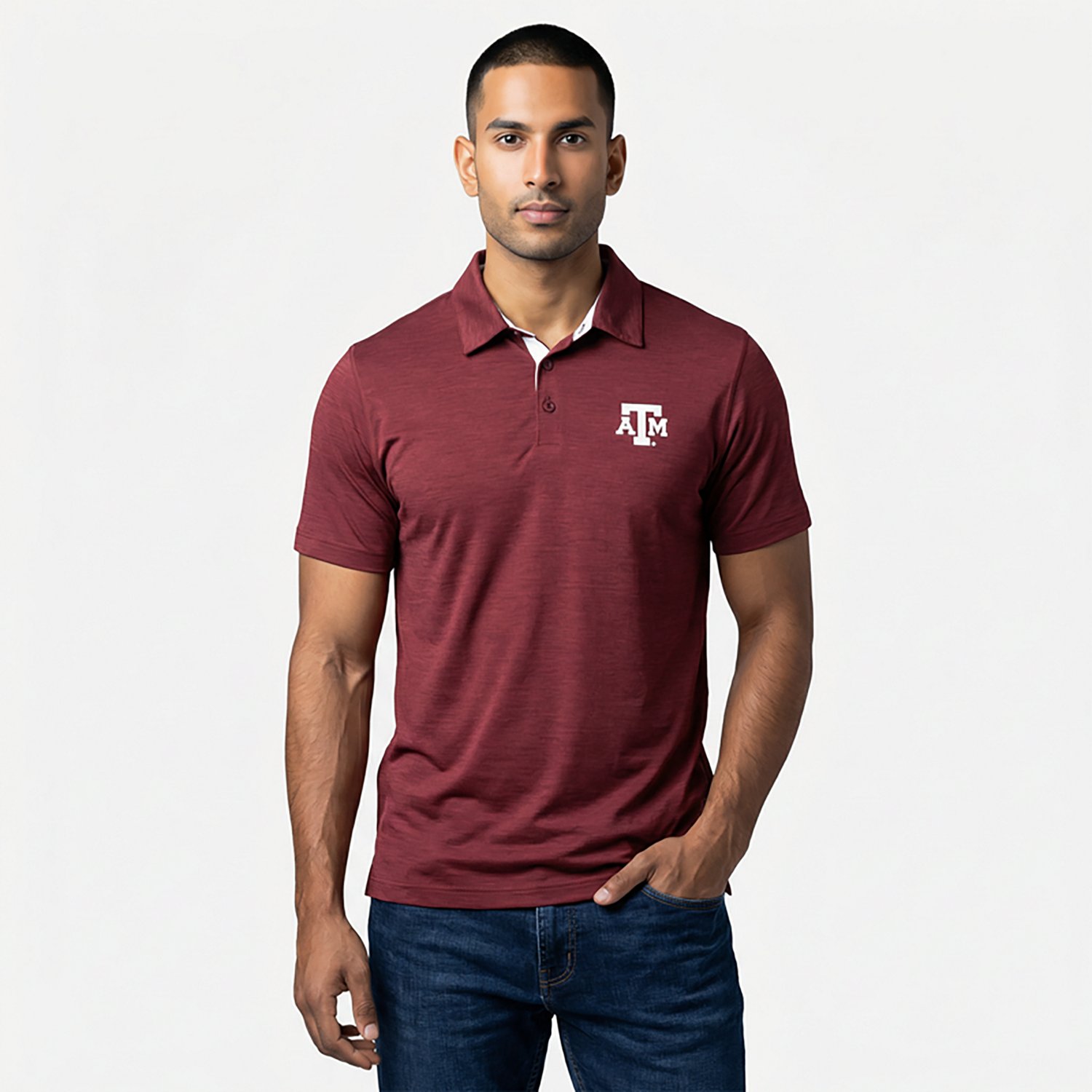 Columbia Sportswear Men's Texas A&M University Tech Trail Polo                                                                   - view number 5