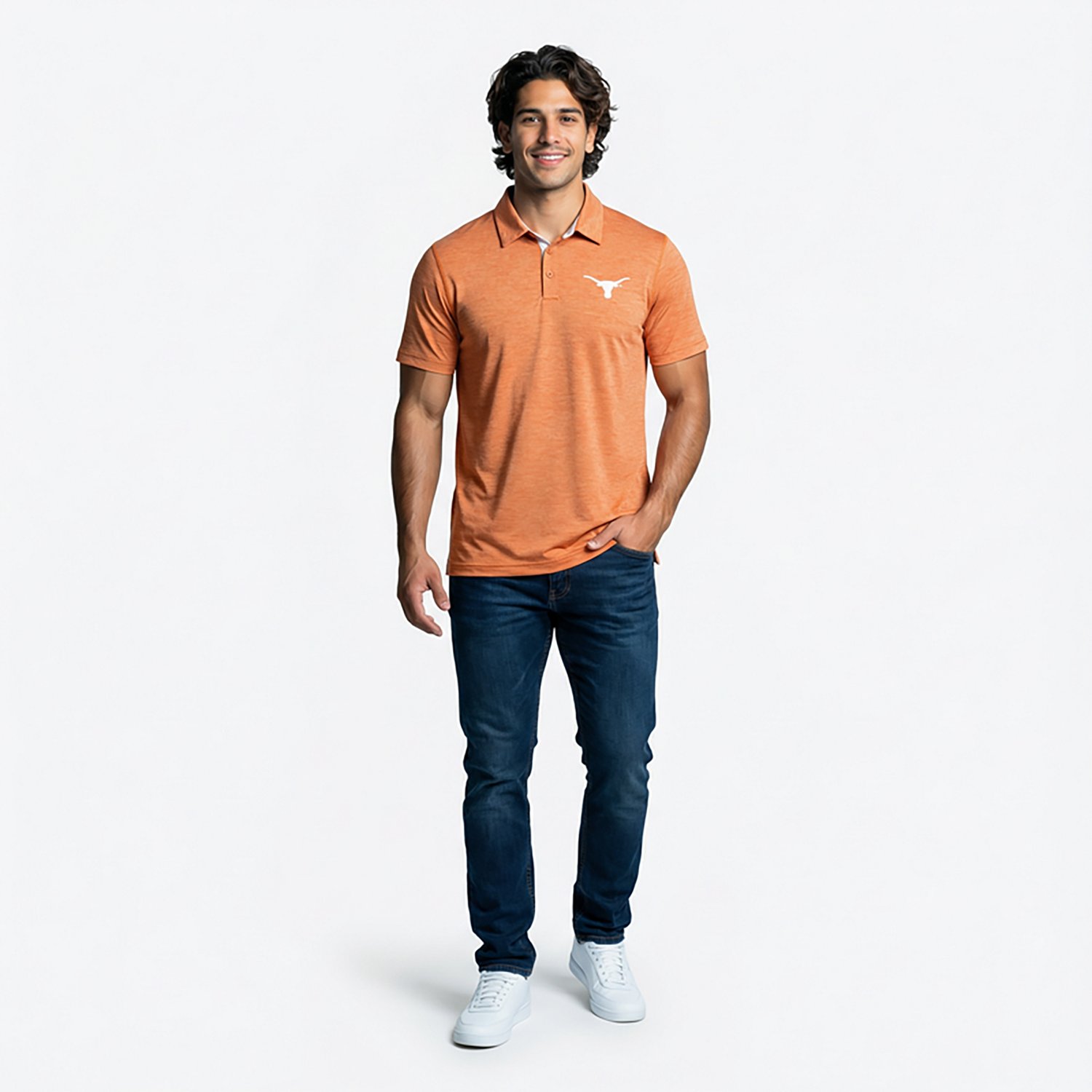 Columbia Men's Collegiate Tech Trail Short-Sleeve University of Texas Polo - view number 4