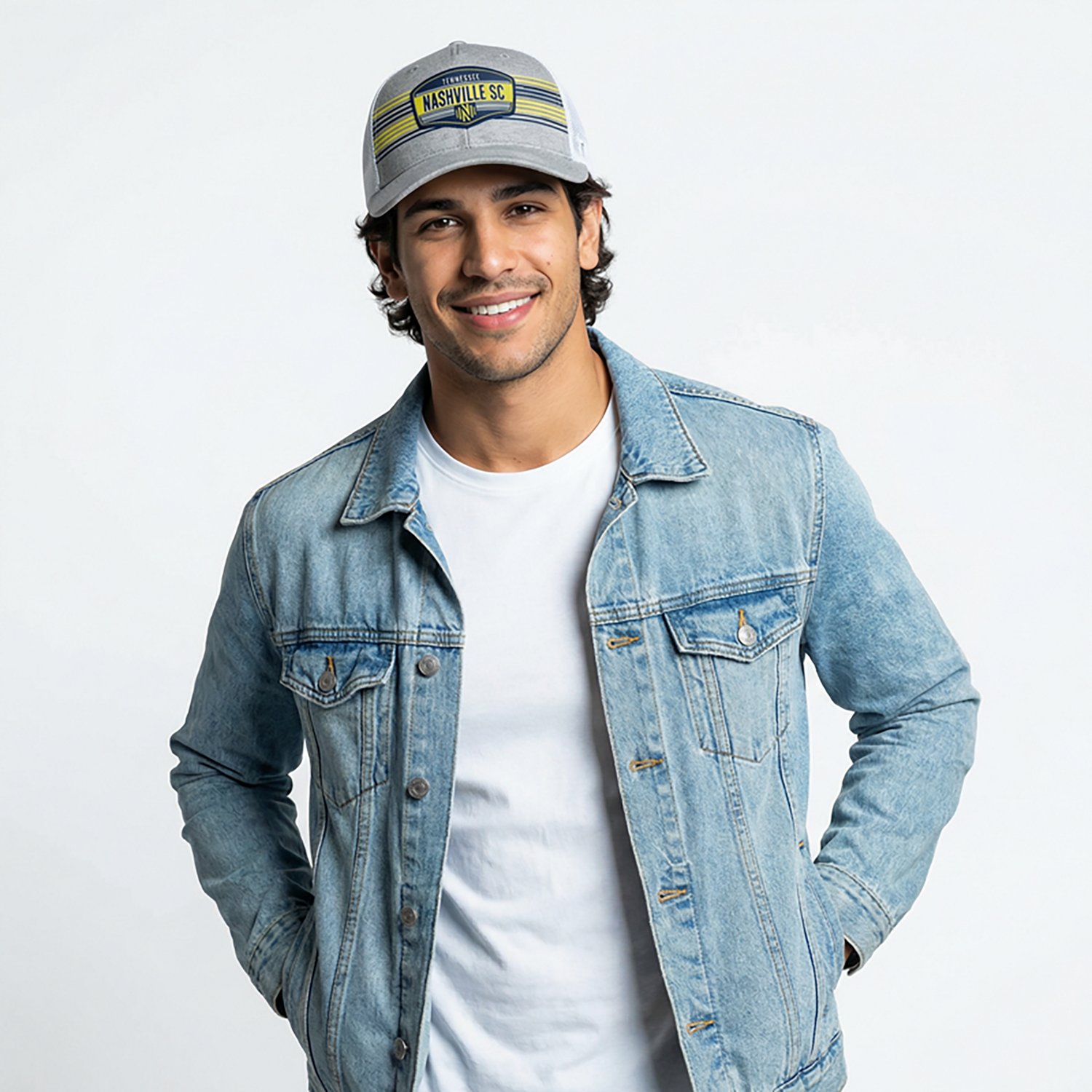 Fanatics Men's Nashville SC Stroke Structured Adjustable Cap - view number 2