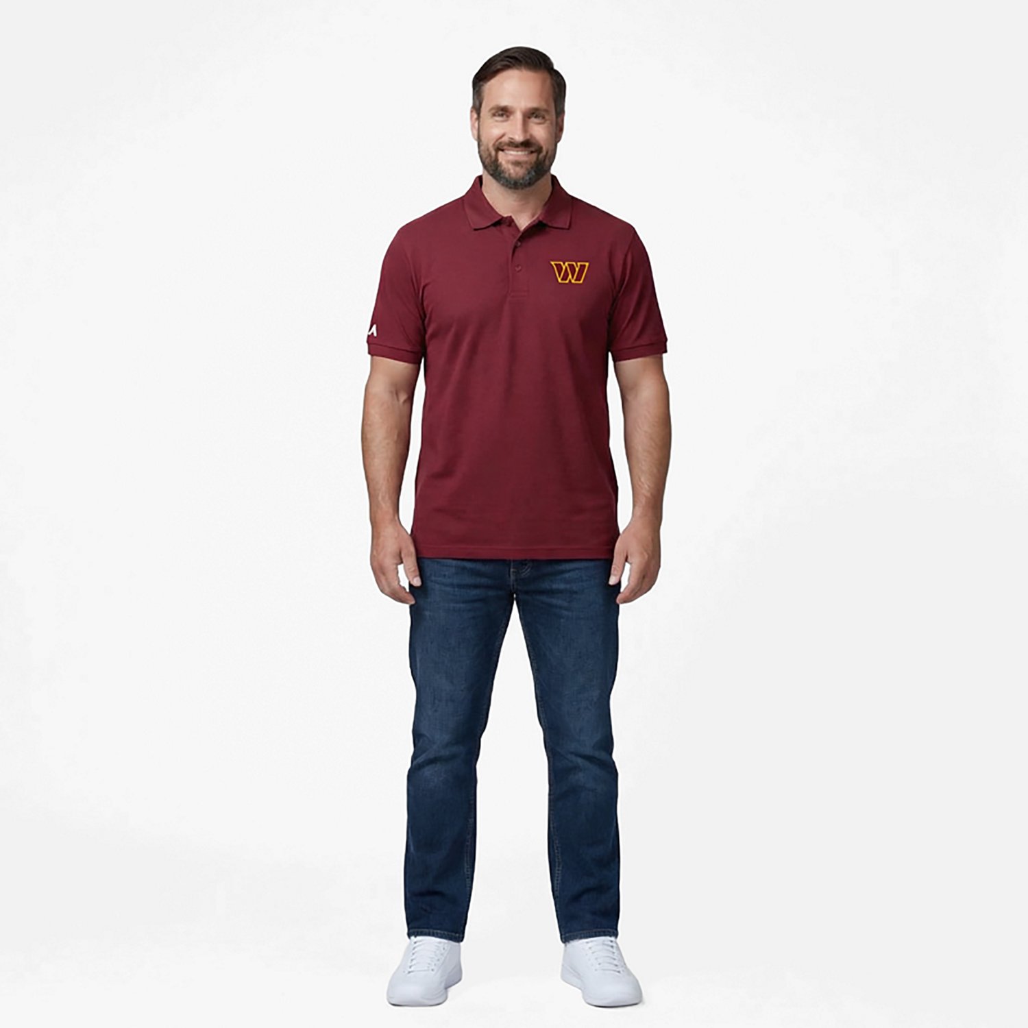 Antigua Men's Washington Commanders Legacy Pique Polo Shirt