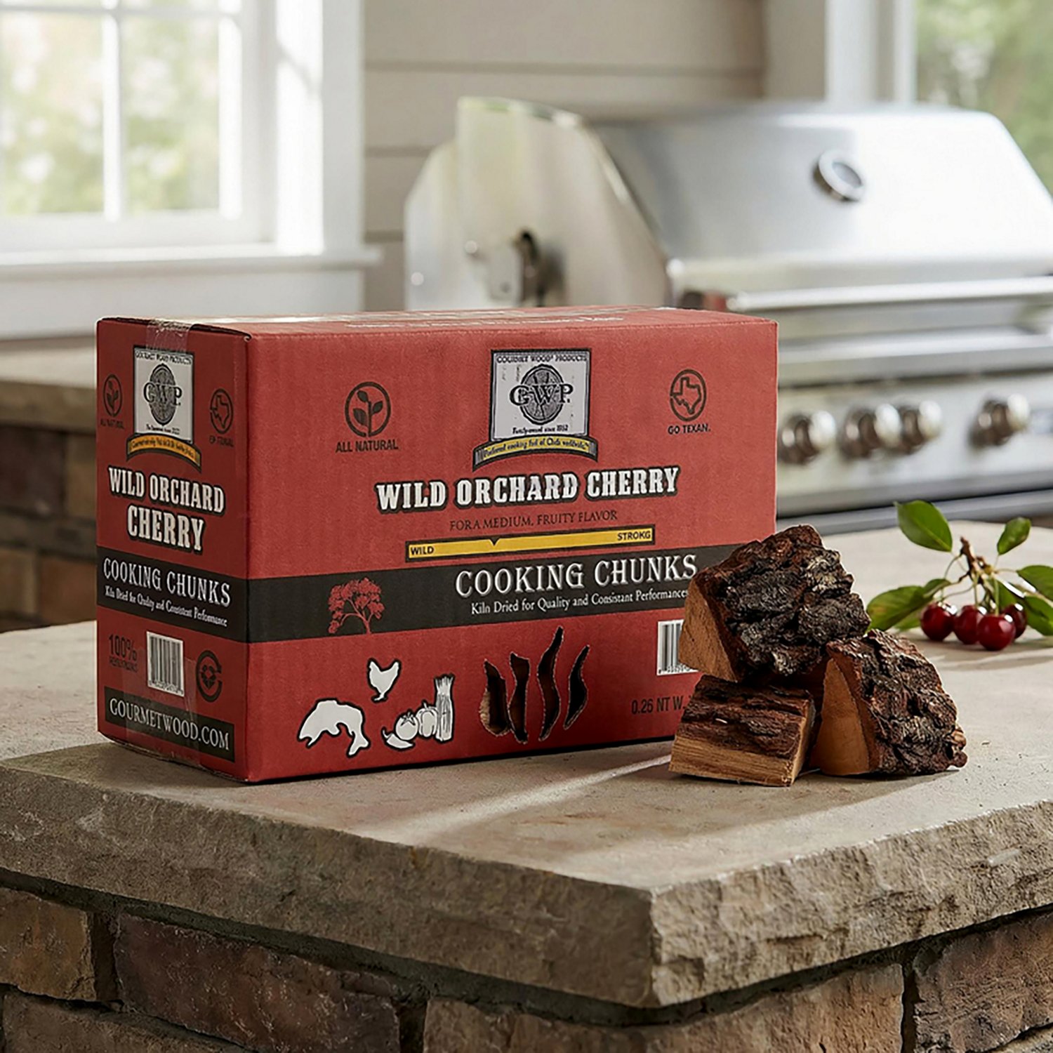 Gourmet Wood Wild Orchard Cherry Cooking Chunks - view number 2