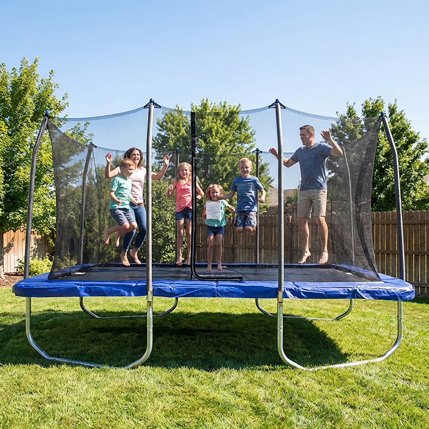 Skywalker Trampolines 15 ft Rectangle Trampoline With Enclosure - view number 3