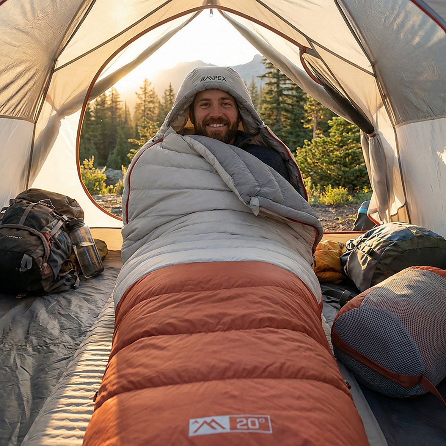 Ampex Sanson Element 20-Degrees XL Mummy Sleeping Bag - view number 8