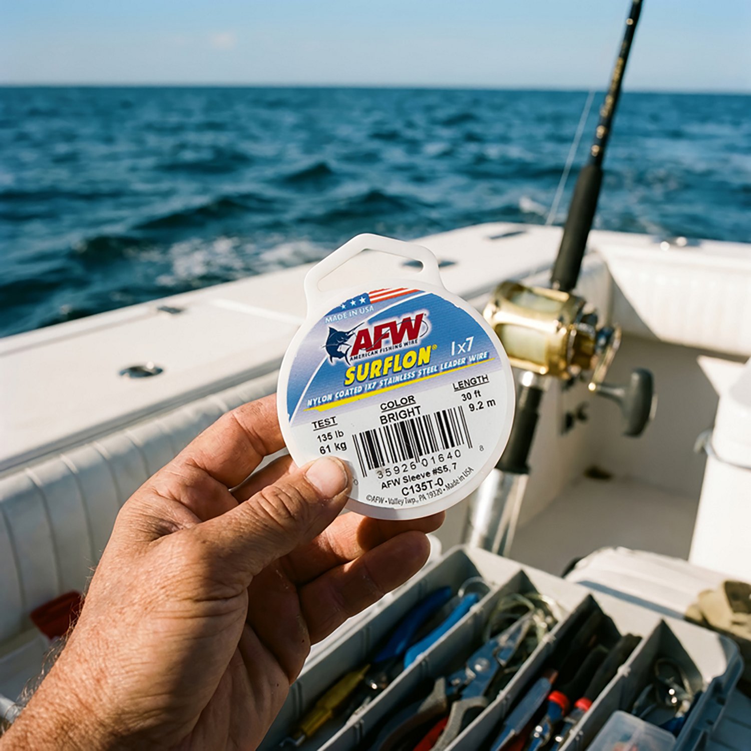 American Fishing Wire Surflon Nylon Coated 1 x 7 Stainless Steel Leader Wire                                                     - view number 2