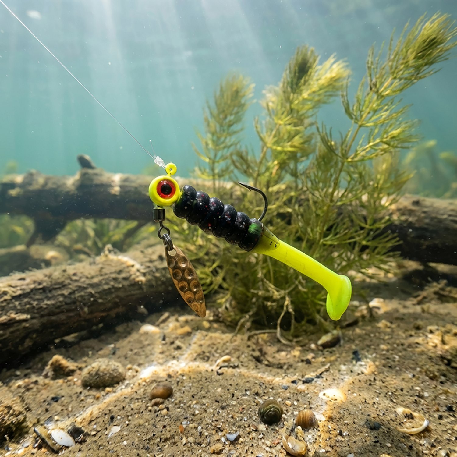 Strike King Mr. Crappie Sausage Head Spins Pre-Rigged Slabalicious 1/8 Bait - view number 4