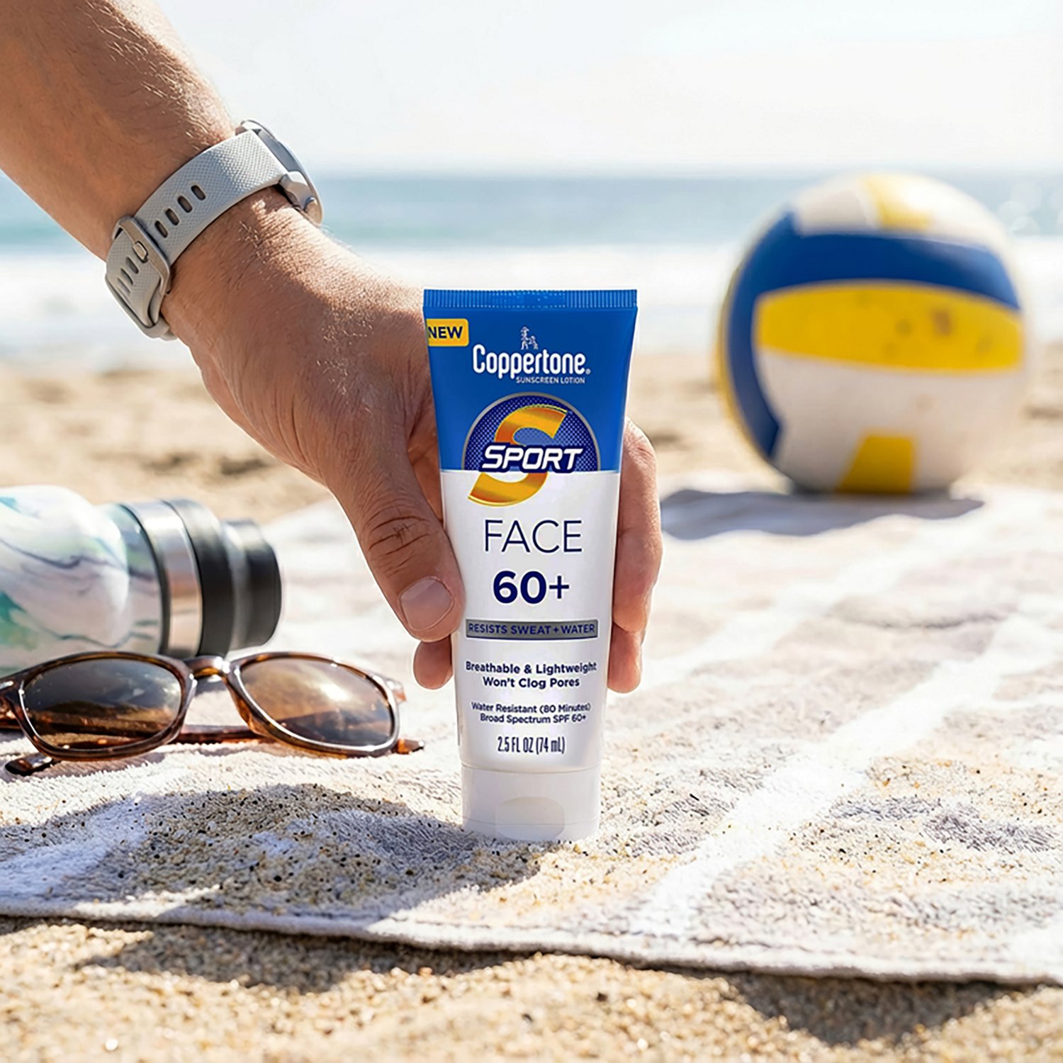 Coppertone Sport SPF 60 Face Lotion Sunscreen                                                                                    - view number 2