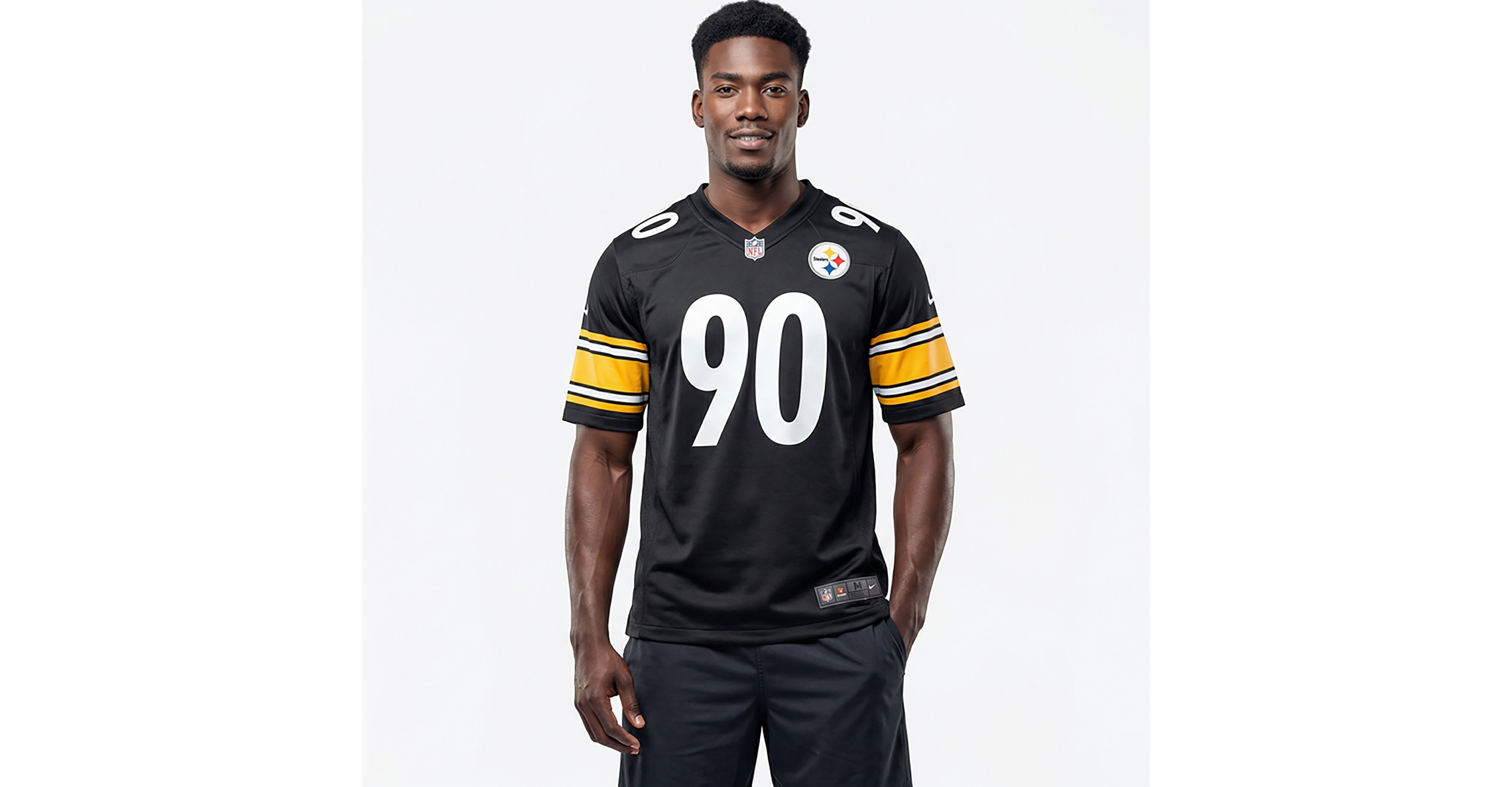 Nike Men's Steelers T.J. Watt #90 Home Game Jersey