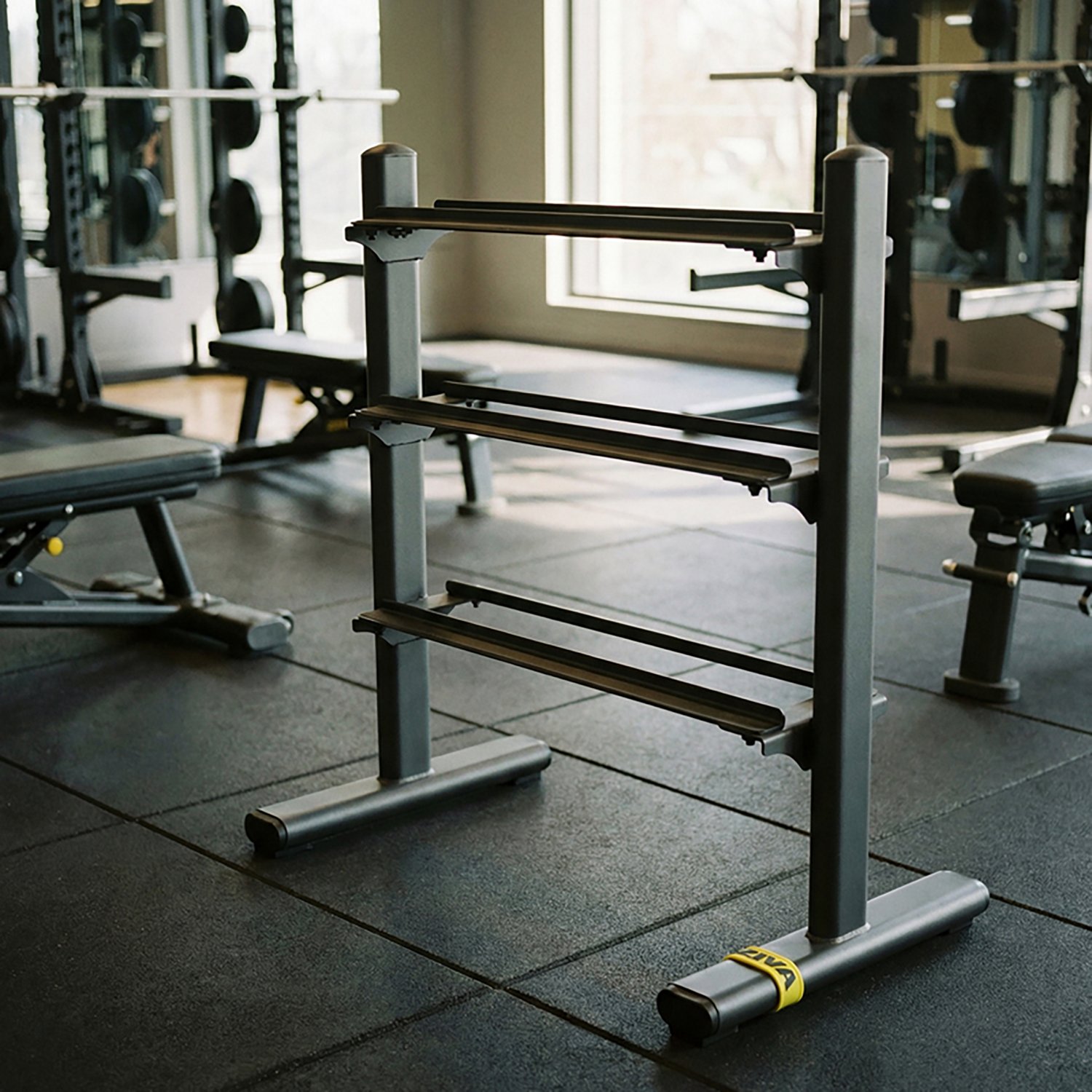 ZIVA3-Tier Tribell and Hexagon Dumbbell Rack - view number 7