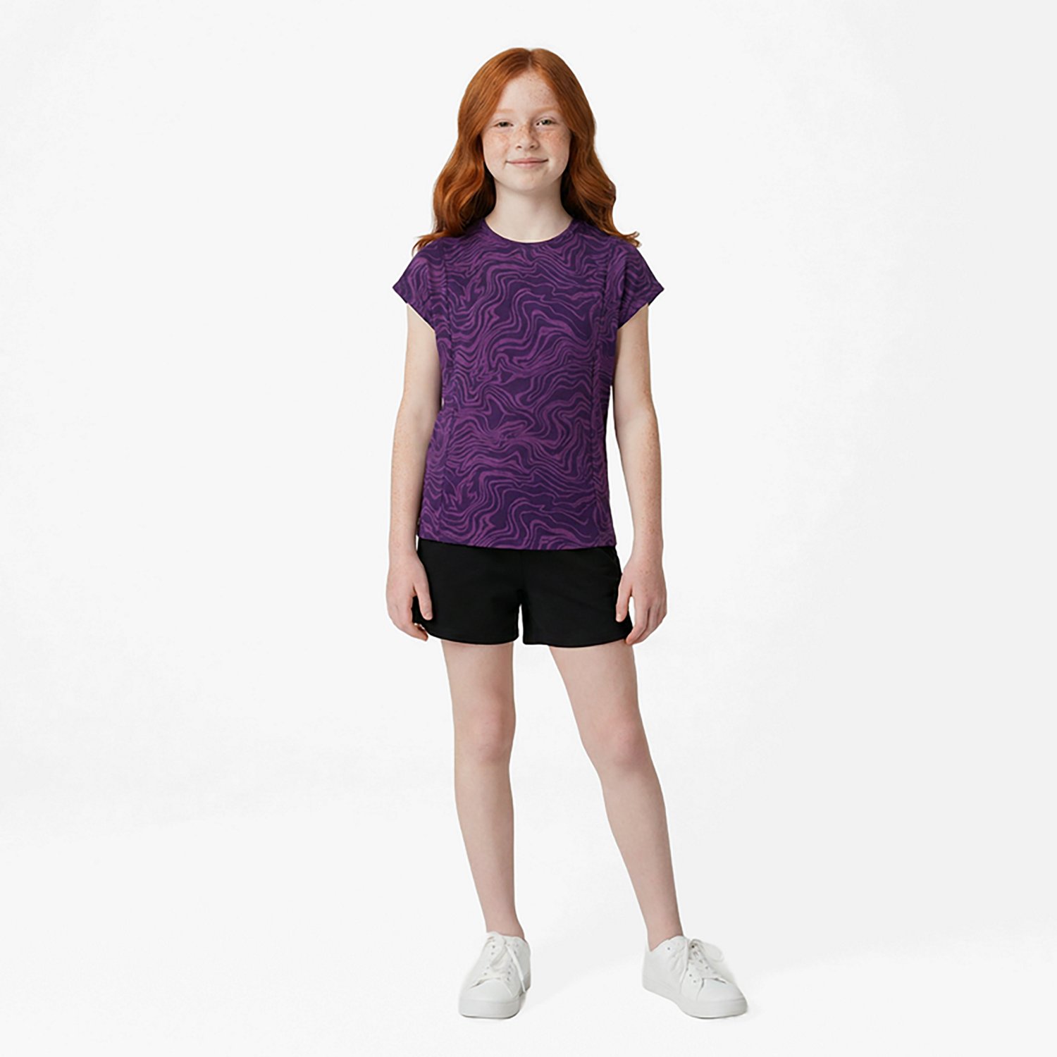 BCG Girls' Boxy Burnout Short Sleeve T-shirt