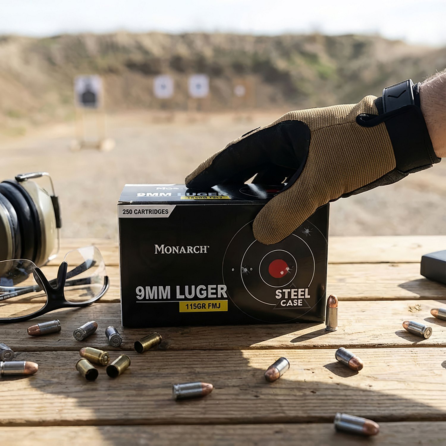 Monarch 9mm Luger 115-Grain FMJ Centerfire Steel Ammunition - 250 Rounds - view number 2