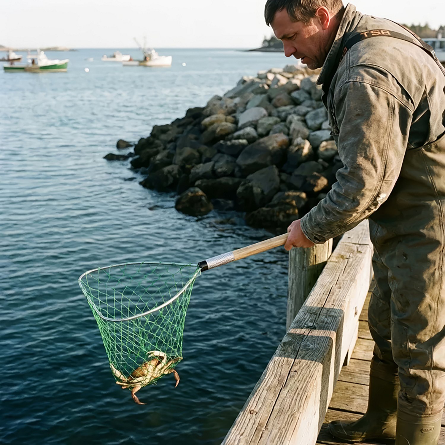 Tsunami 60 in Wood Handle Crab Net - view number 2