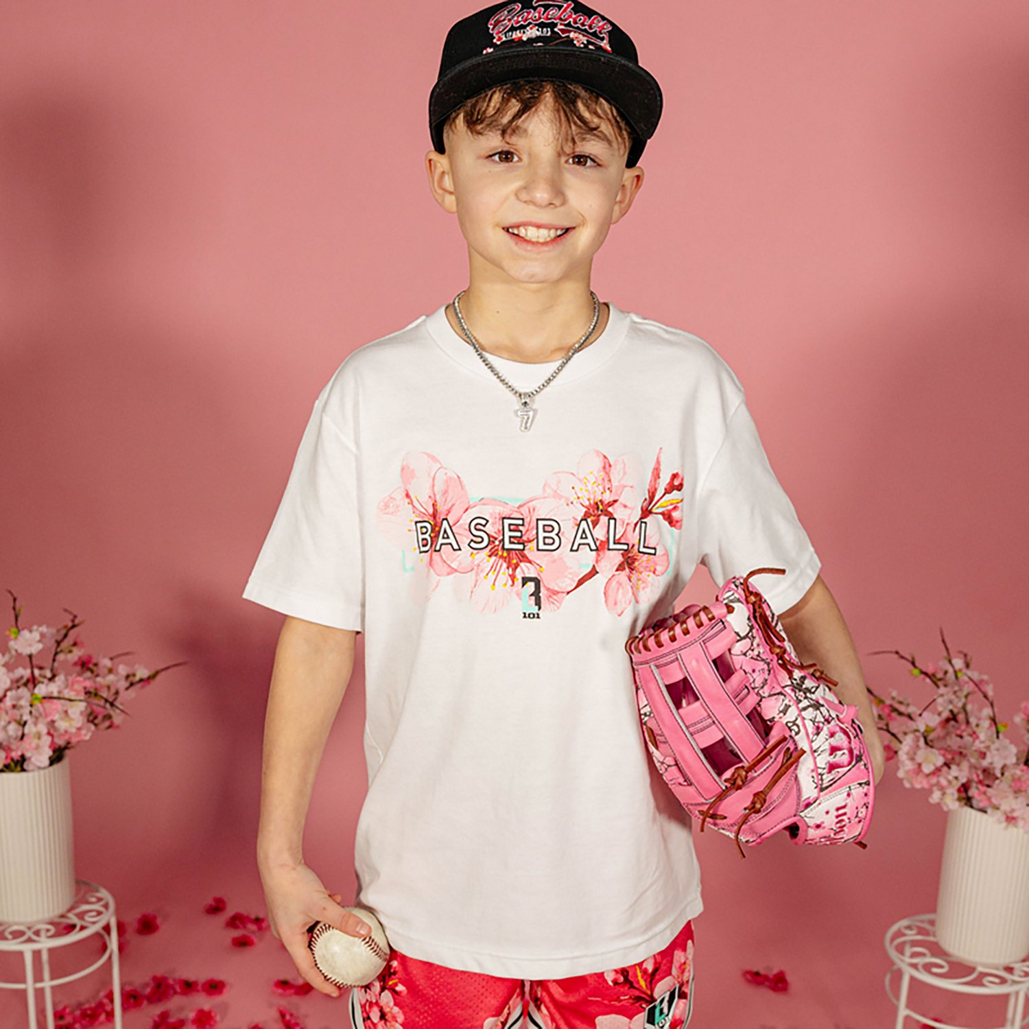 Baseball Lifestyle 101 Boys' Cherry Blossoms Radar T-shirt - view number 3