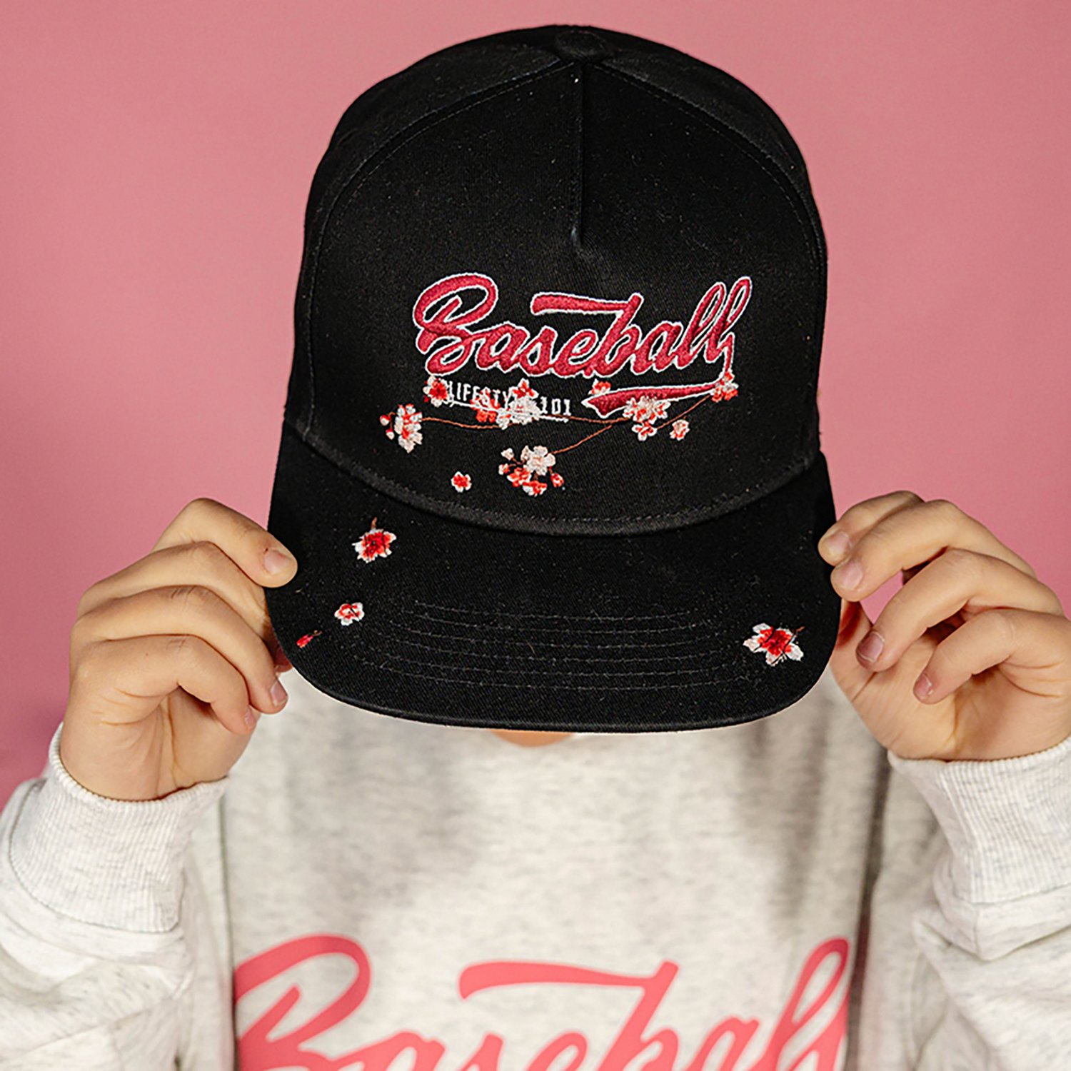 Baseball Lifestyle 101 Men's Cherry Blossoms Snapback Hat - view number 5