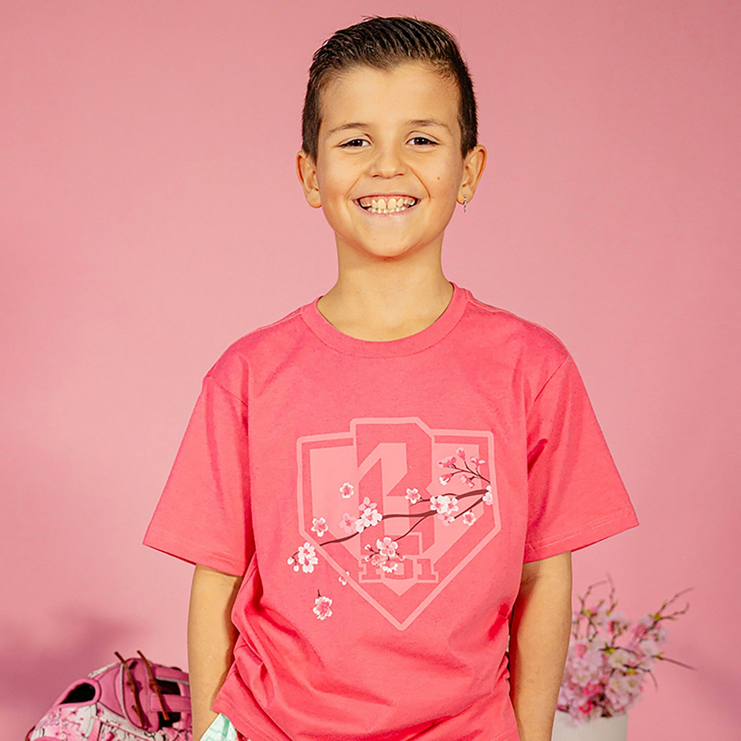 Baseball Lifestyle 101 Boys' Mother's Day 2026 Batters and Blossoms T-shirt - view number 4