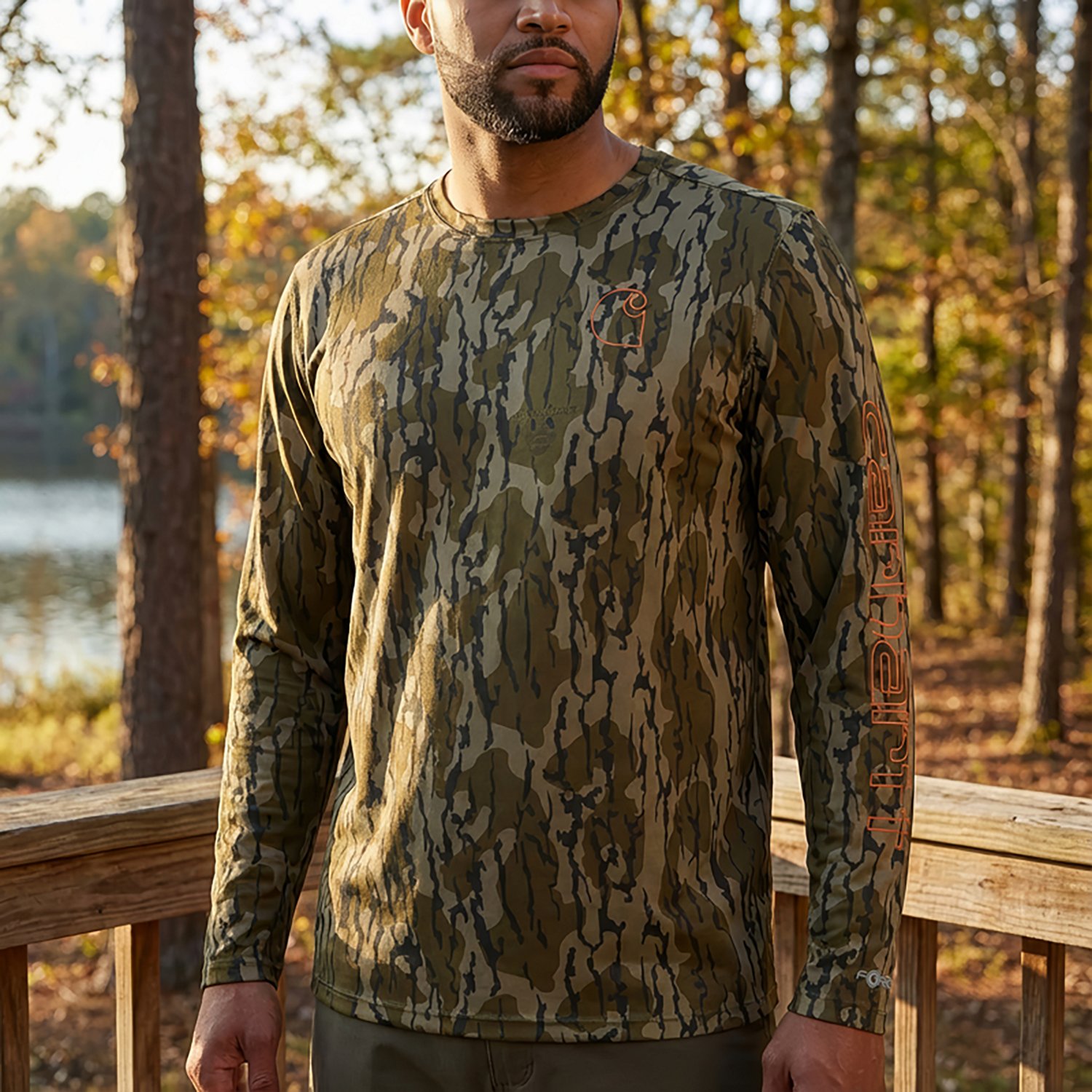 Carhartt Men's Force Sun Defender Lightweight Long Sleeve Camo T-shirt - view number 2