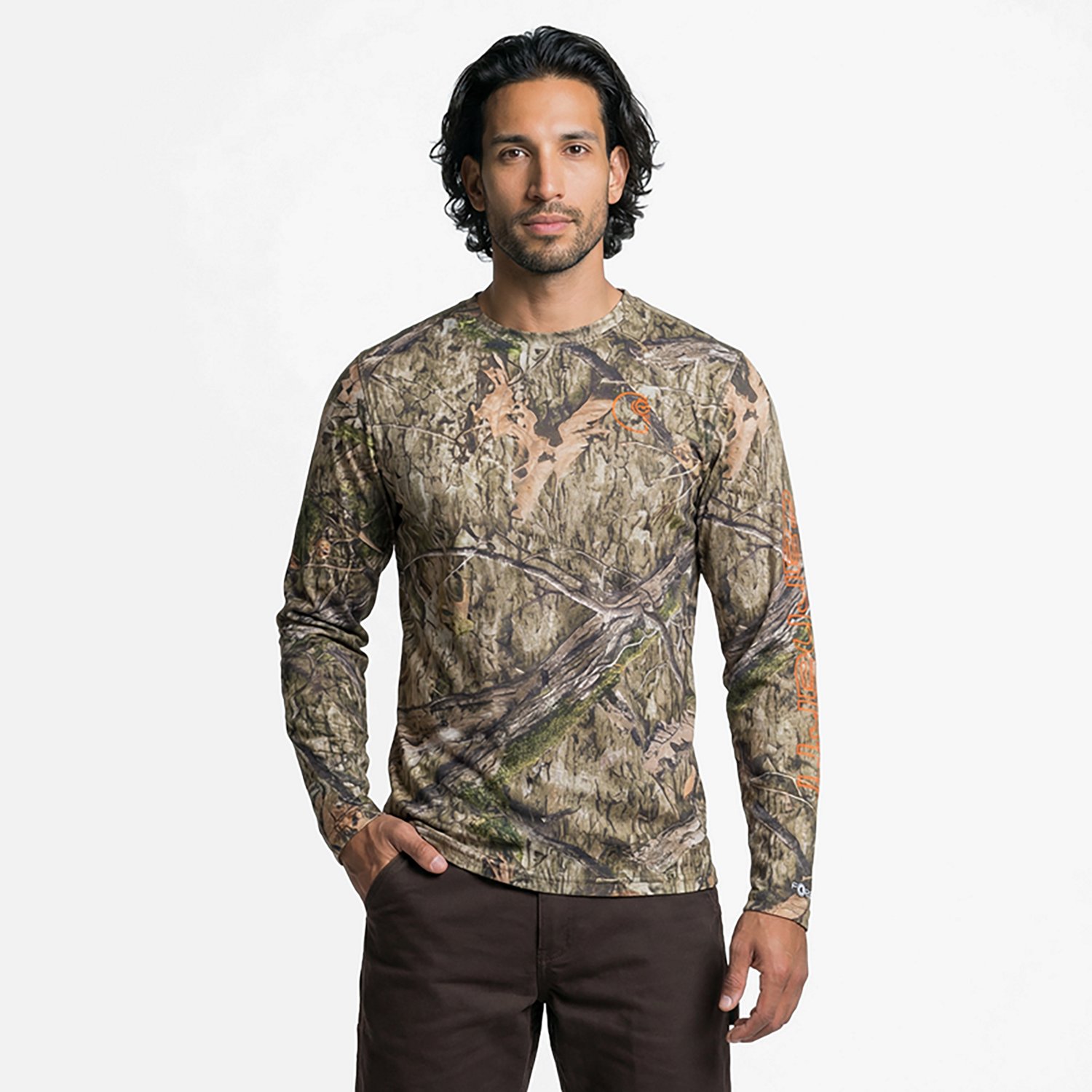 Carhartt Men's Force Sun Defender Lightweight Long Sleeve Camo T-shirt - view number 3
