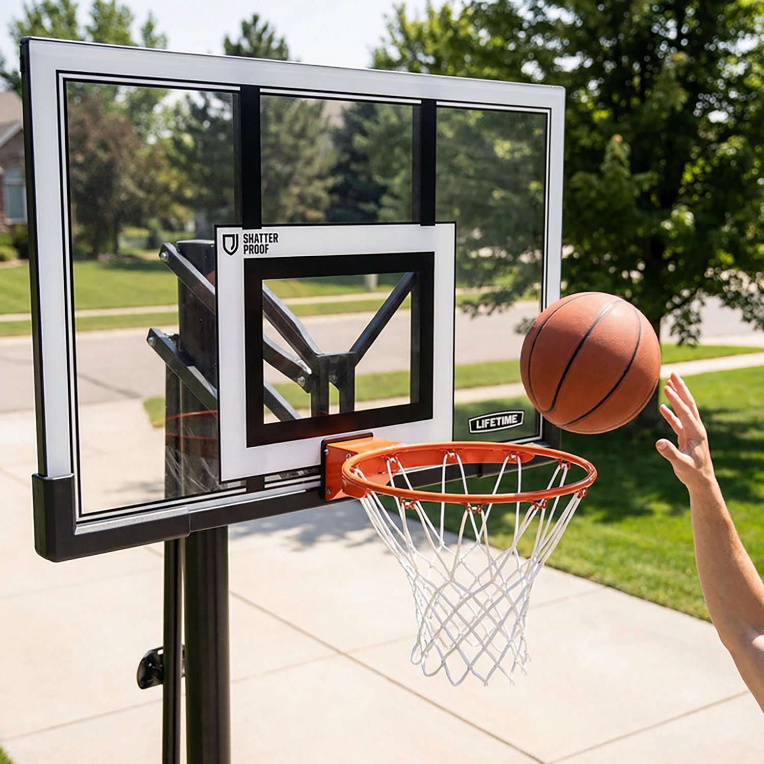 Lifetime Basketball 50 in Polycarbonate Backboard and Rim Combo