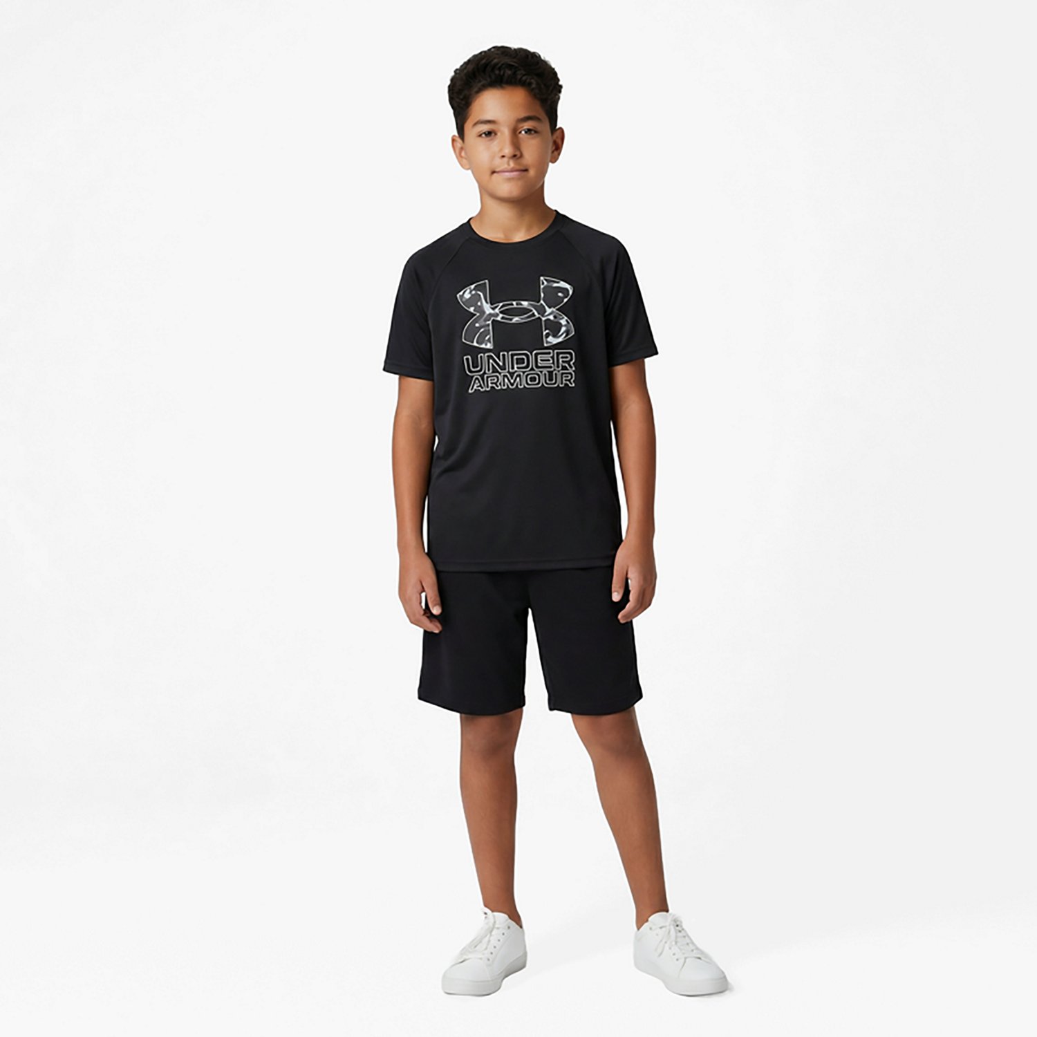 Under Armour Boys' Hybrid Printed Short Sleeve T-shirt                                                                           - view number 3