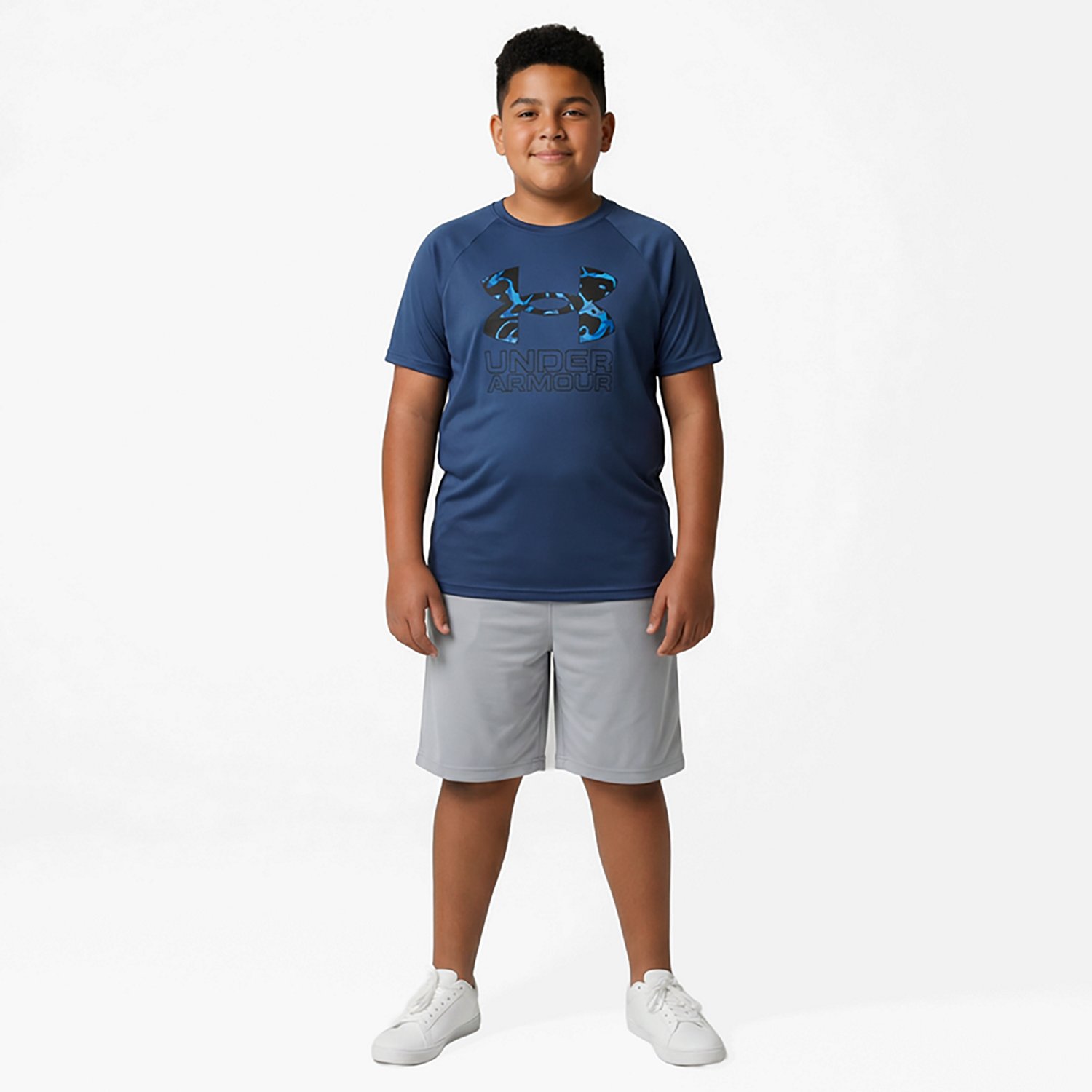 Under Armour Boys' Hybrid Printed Short Sleeve T-shirt                                                                           - view number 3