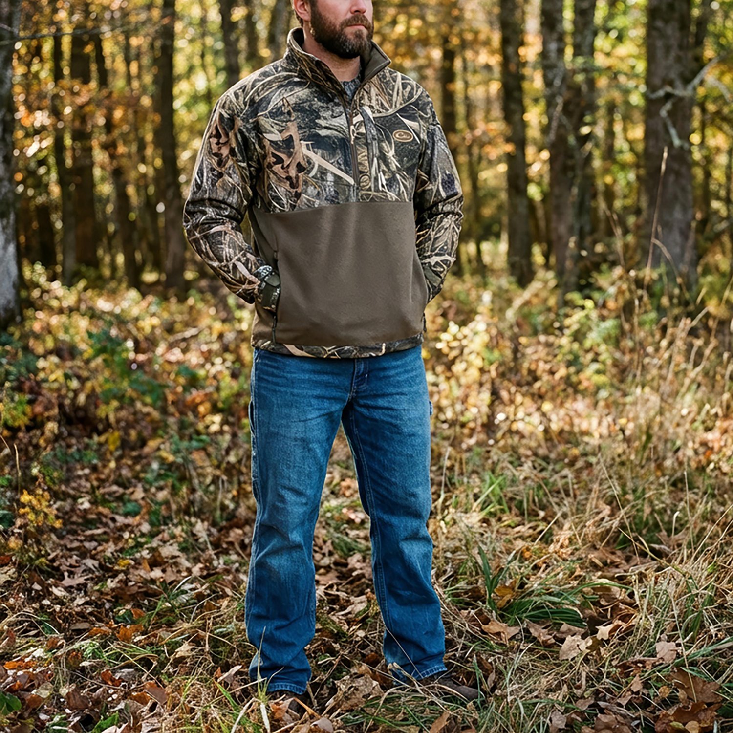 Drake Men's MST Half-Zip Eqwader Bottomland Jacket - view number 3