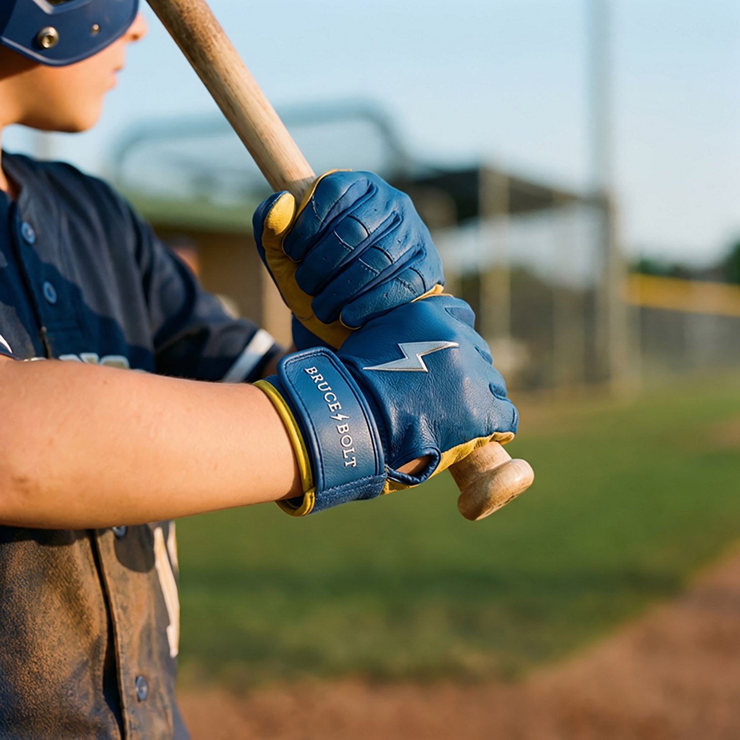 BRUCE BOLT Youth Premium Pro Short Cuff Batting Gloves                                                                           - view number 5