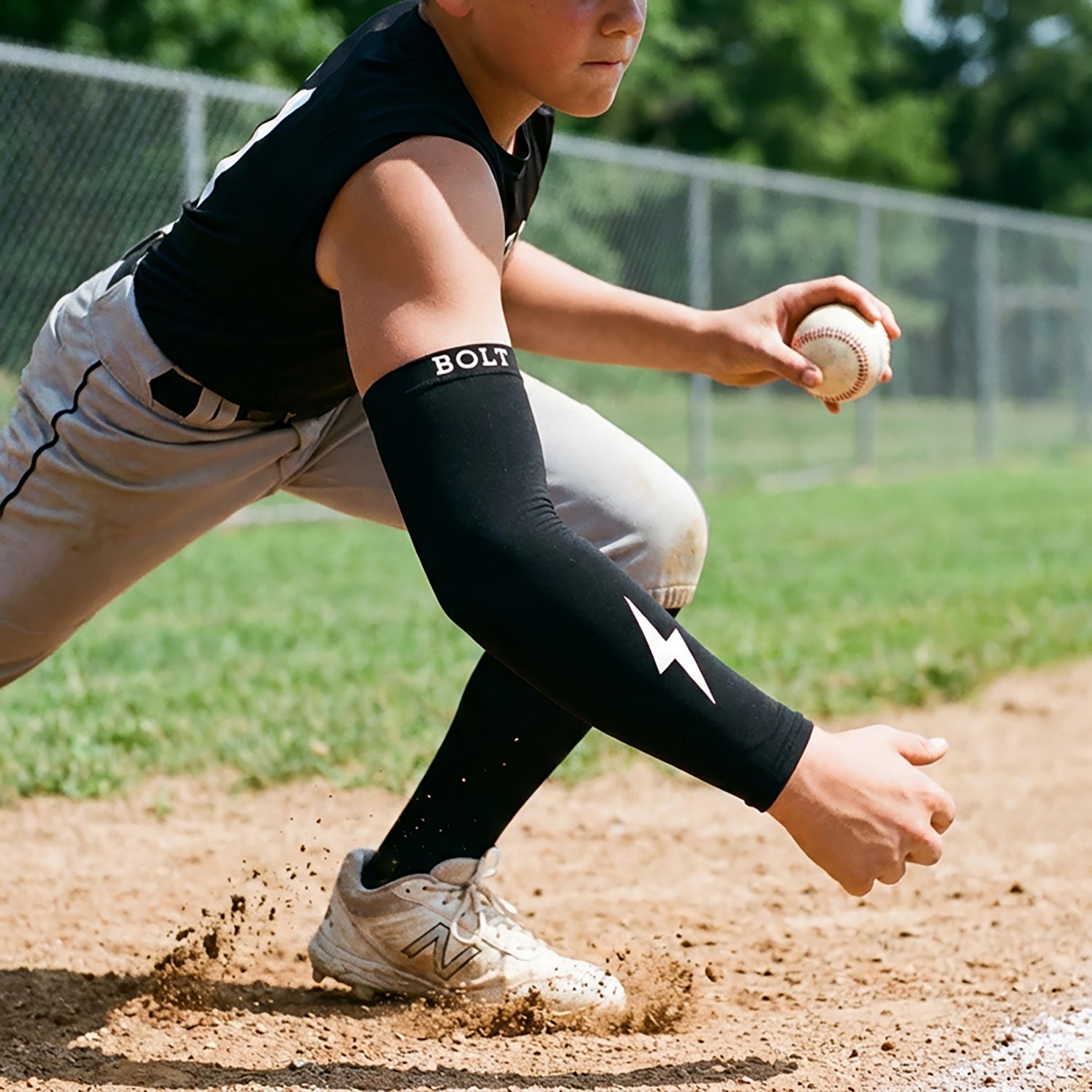 BRUCE BOLT Youth Graduated Compression Arm Sleeve                                                                                - view number 3