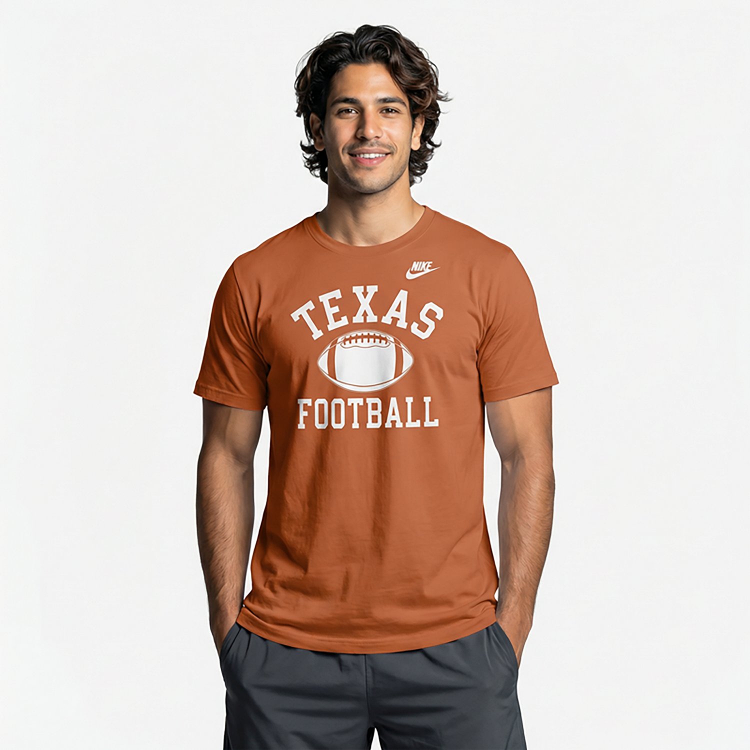 Nike Men's Texas Football Logo Cotton T-shirt - view number 2