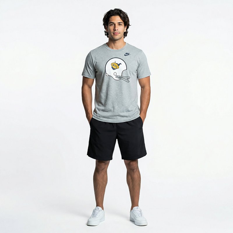 Nike Men's West Virginia Legacy Helmet Cotton T-Shirt