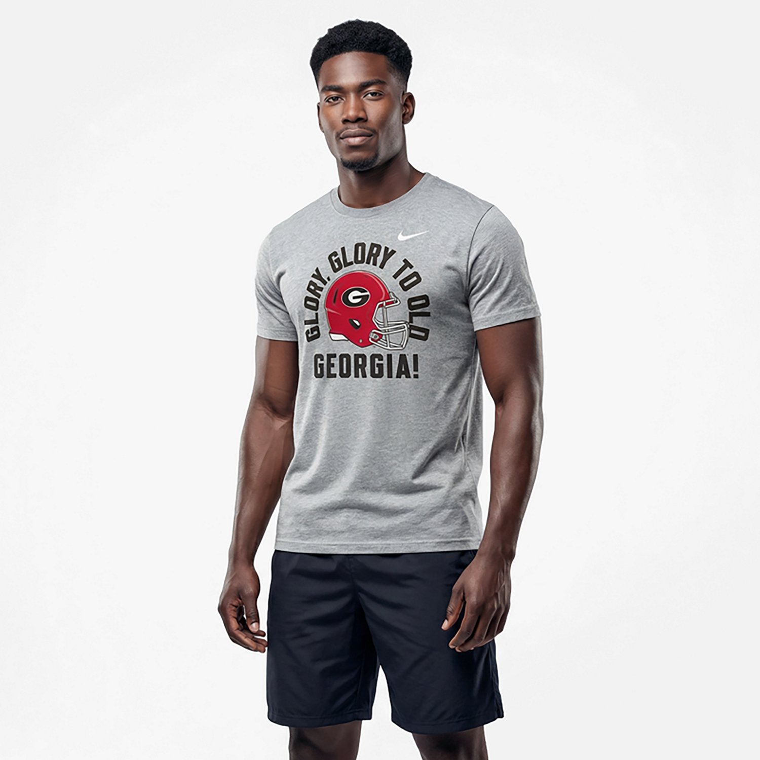 Nike Men's Georgia Local Helmet Cotton T-shirt - view number 2