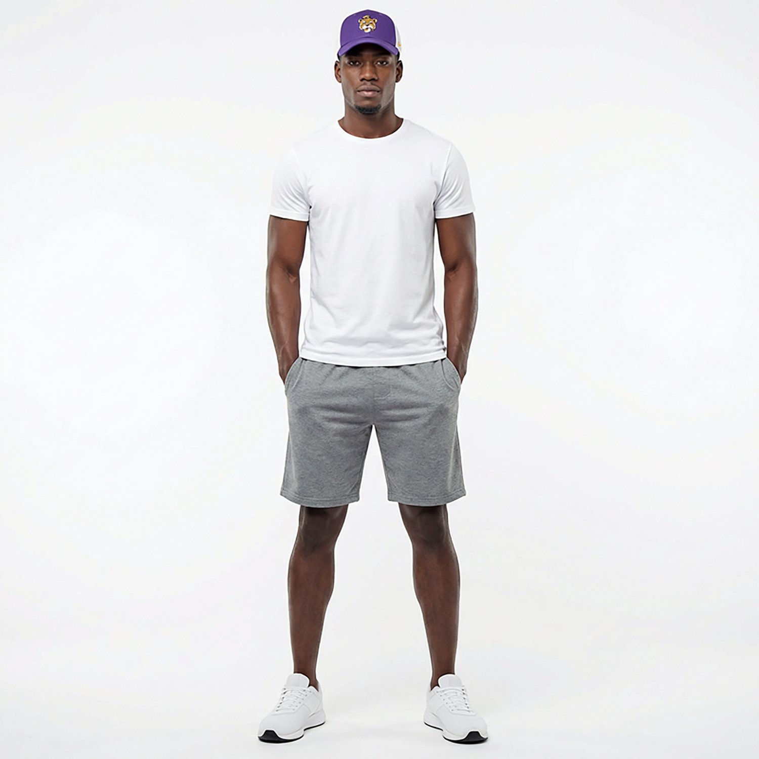 Nike LSU Legacy Logo Club Cap Unstructured Adjustable Meshback Cap - view number 3