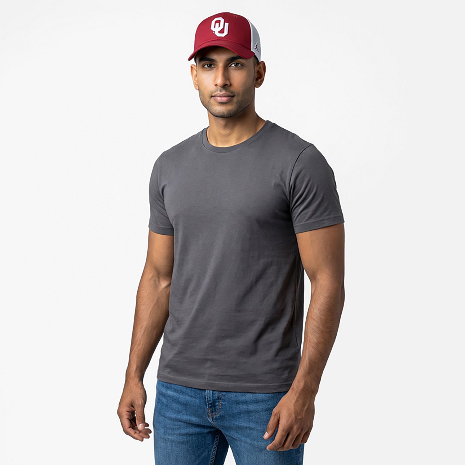 Jordan Oklahoma Team Logo Club Cap Unstructured Adjustable Meshback Cap - view number 4