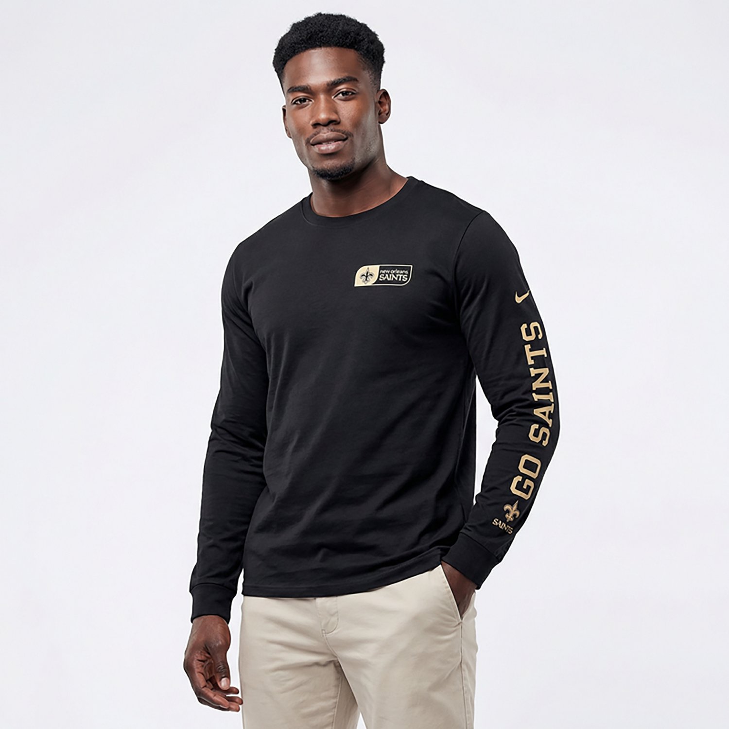 Nike Men's Saints All Out Essential Long Sleeve T-shirt - view number 2