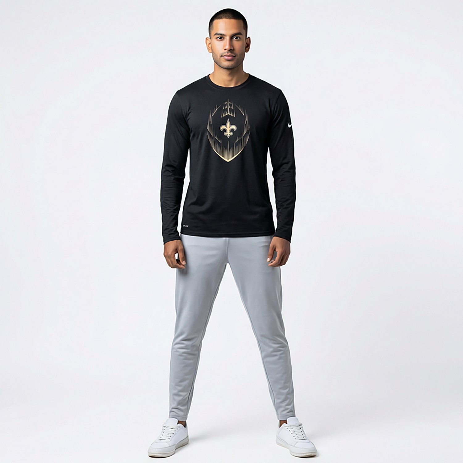 Nike Men's Saints Legend Icon Long Sleeve T-shirt - view number 3