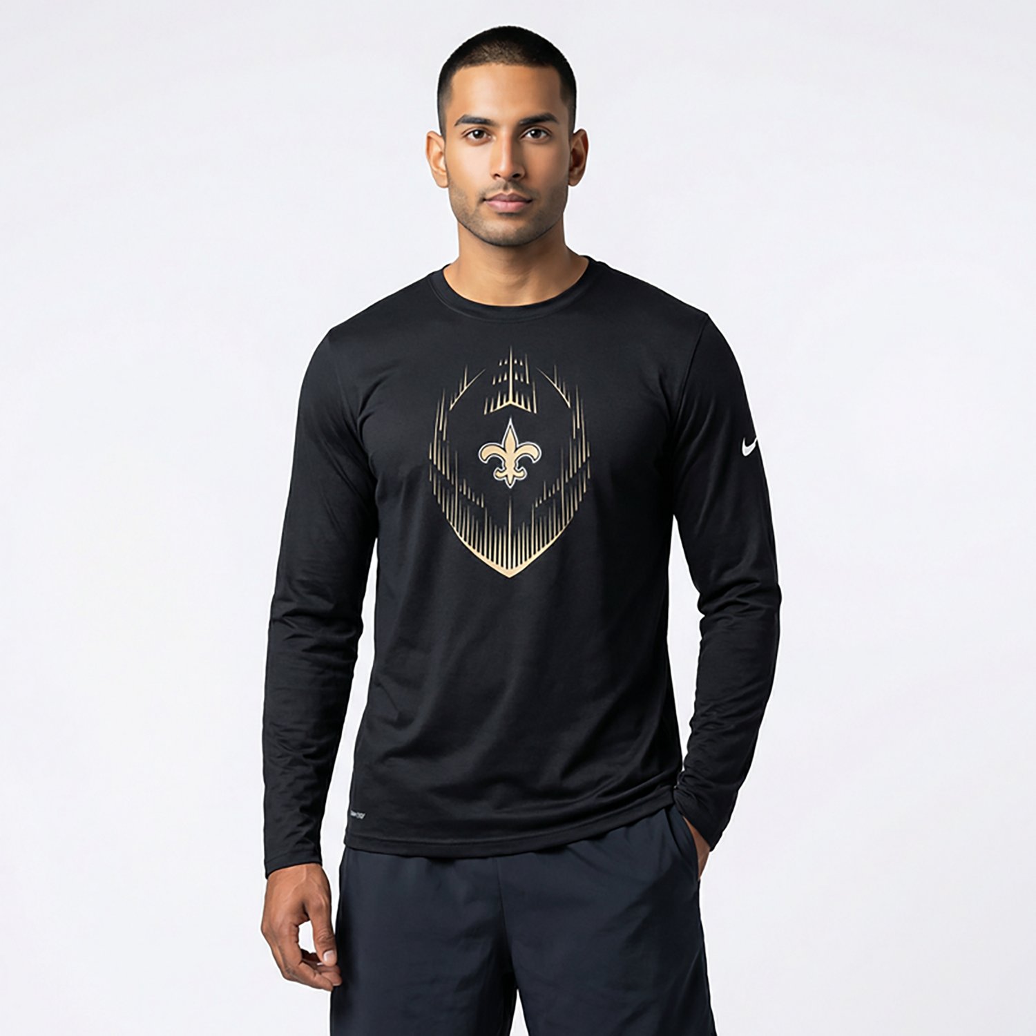 Nike Men's Saints Legend Icon Long Sleeve T-shirt - view number 4