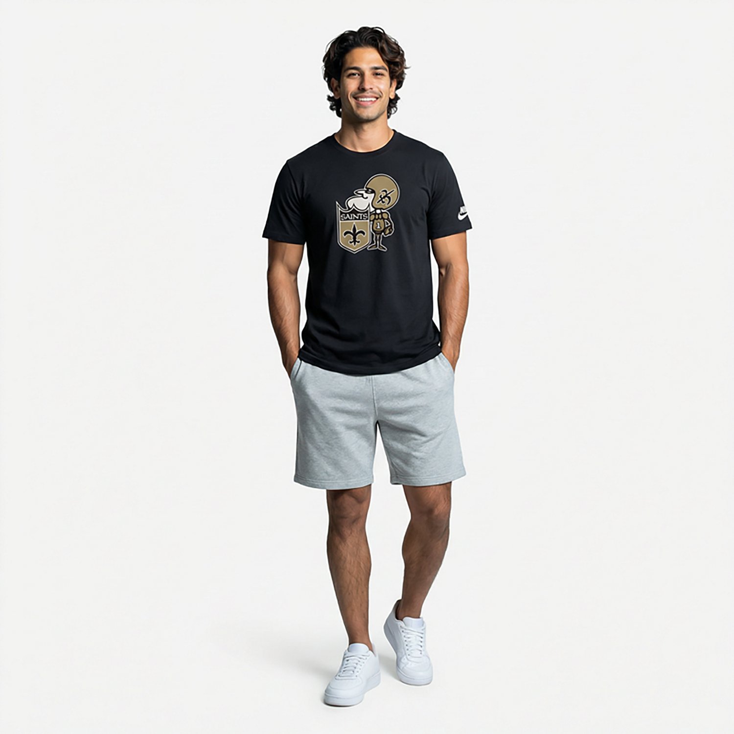 Nike Men's Saints Logo Rewind T-shirt - view number 2