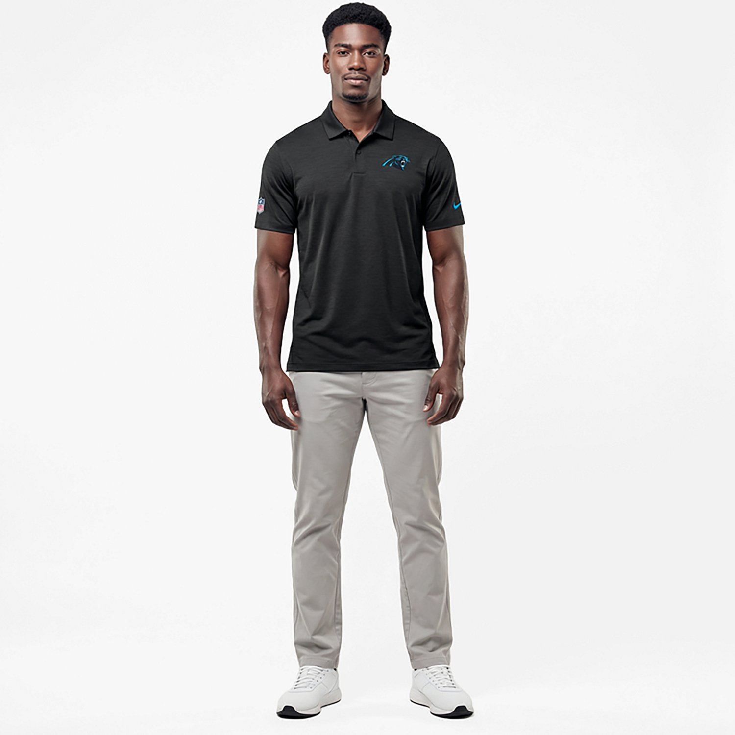 Nike Men's Panthers Dri-FIT Polo Shirt - view number 2