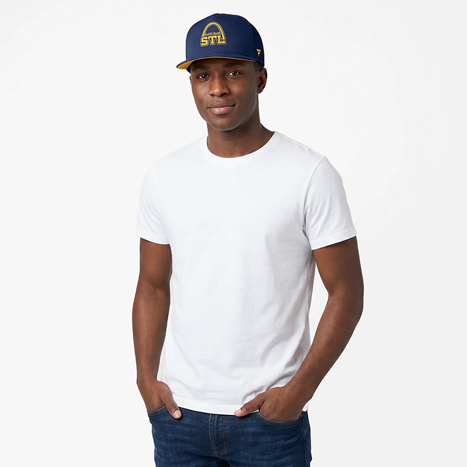 Fanatics Blues Rink Hometown 13 Flat Brim Snapback Cap - view number 2