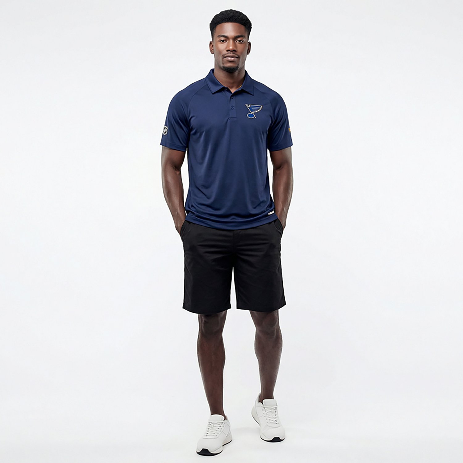 Fanatics Men's Blues AP Rink Polo Shirt - view number 3