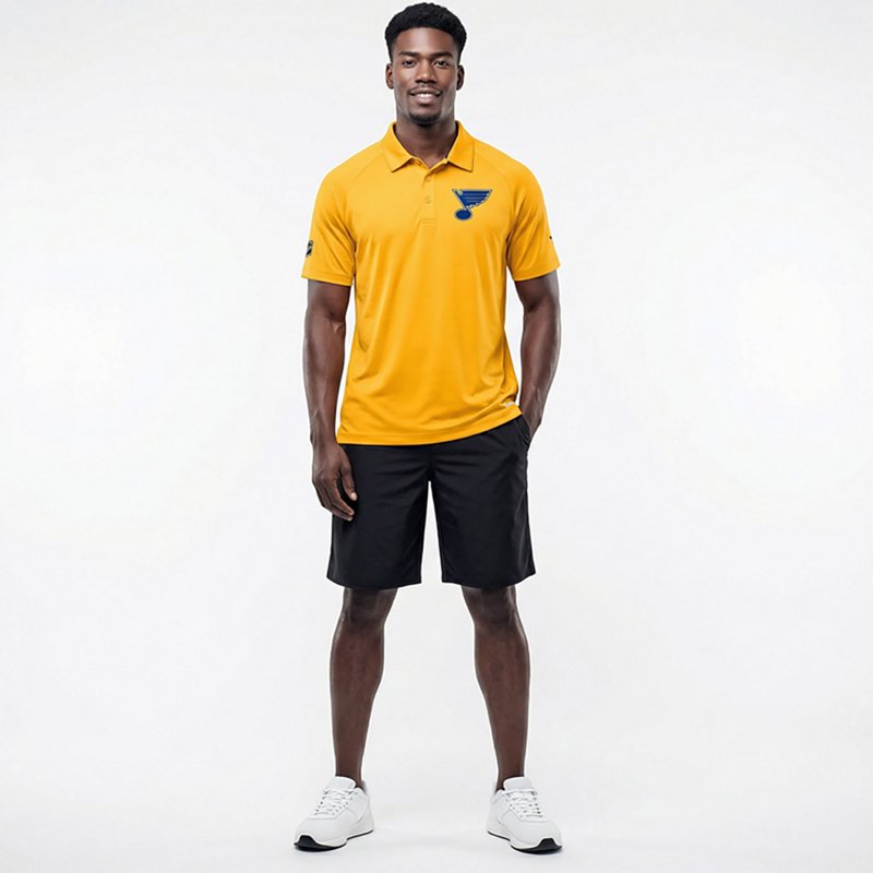 Fanatics Men's Blues AP Rink Polo Shirt