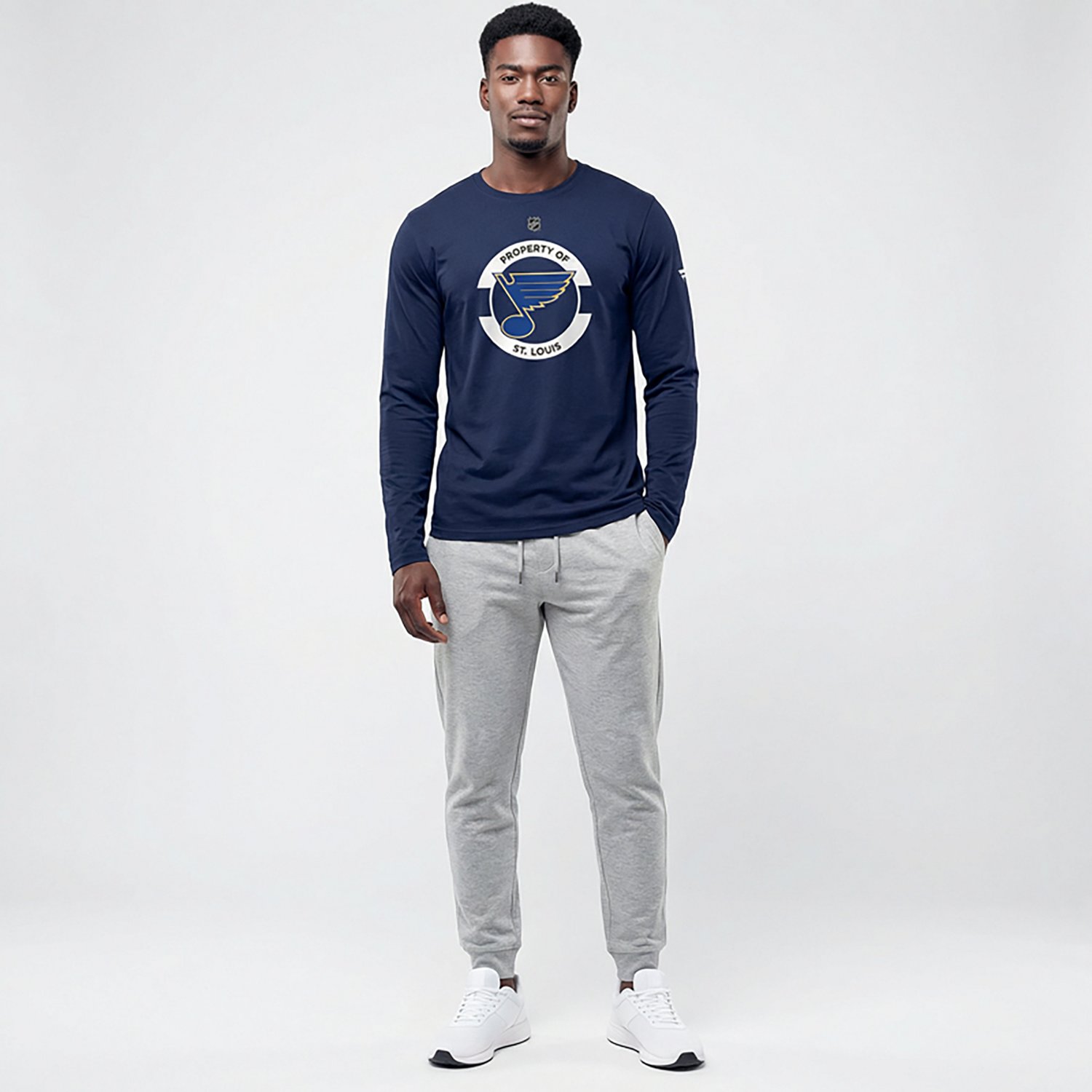 Fanatics Men's Blues AP Secondary Long Sleeve T-shirt