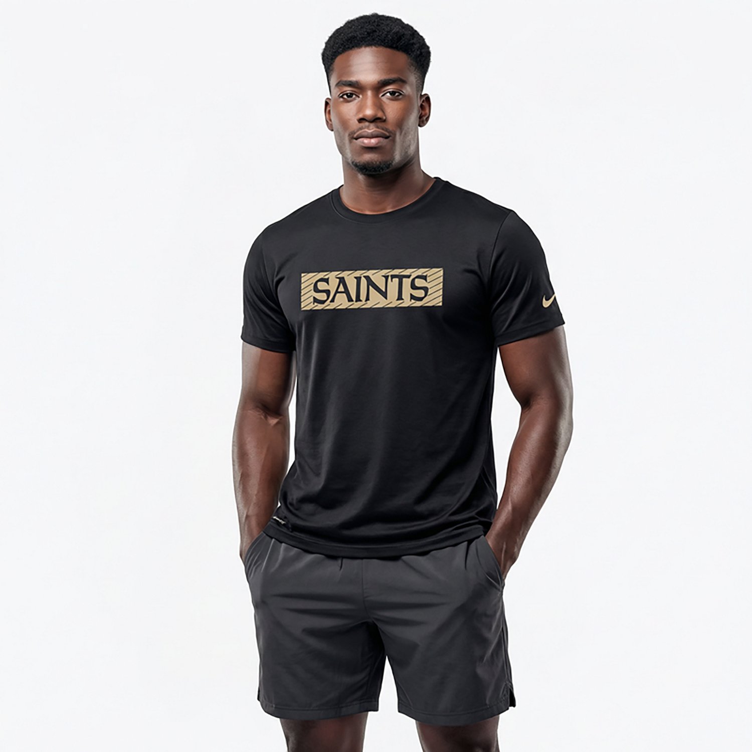 Nike Men's Saints Dri-FIT Player Team Issue Top - view number 4
