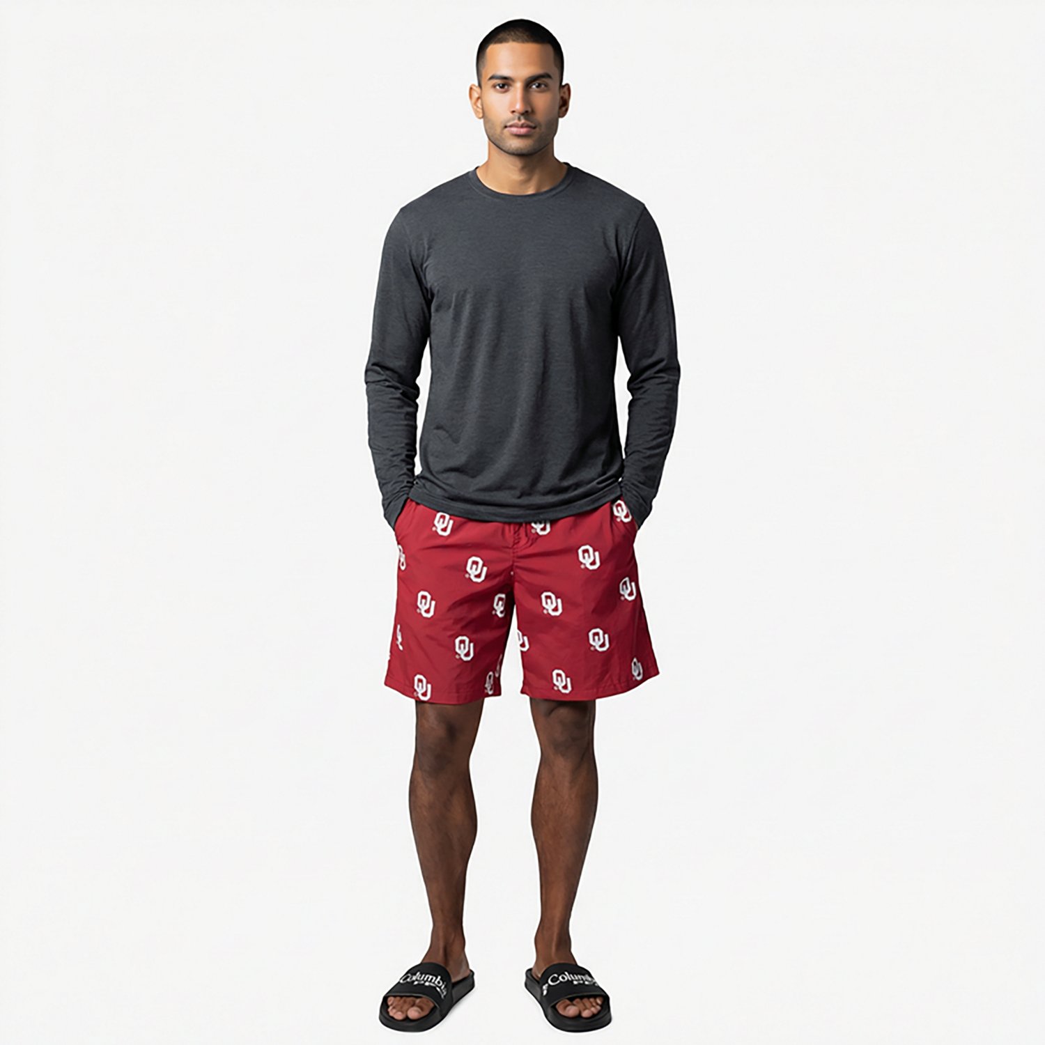 Columbia Oklahoma Sooners Backcast III Printed Short                                                                             - view number 6